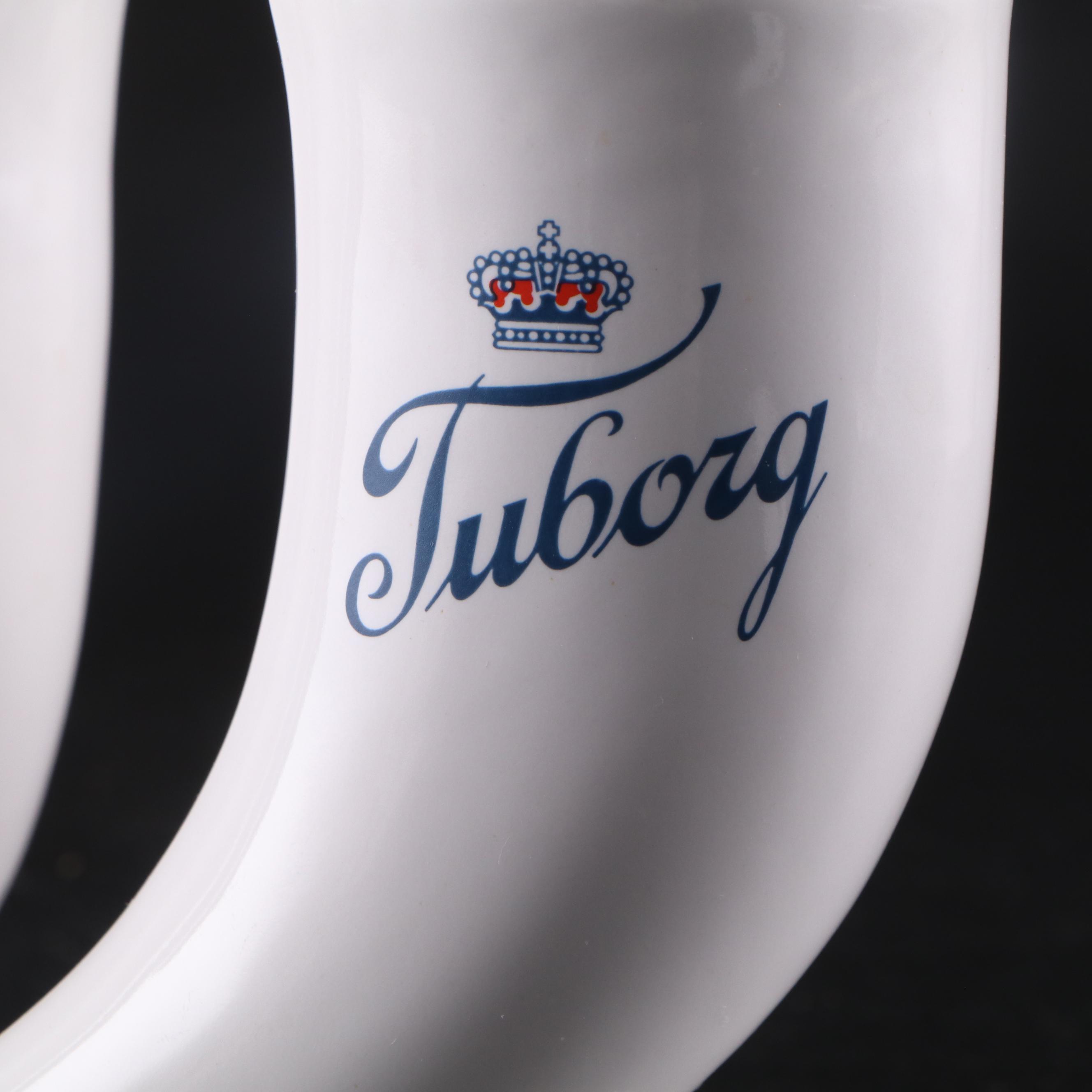 Tuborg Horn-Form Beer Mugs