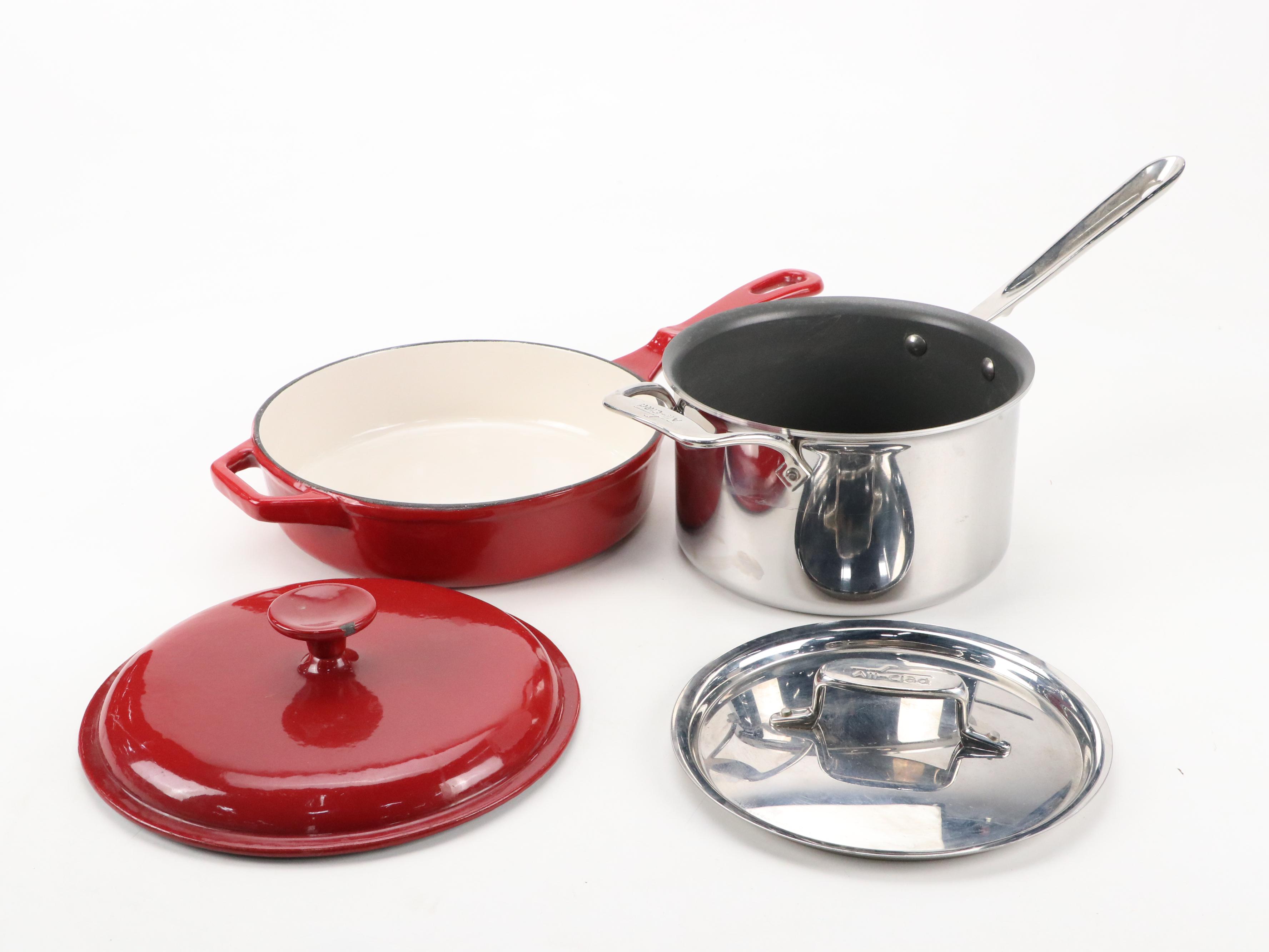 Plow & Hearth Cast Iron Pan with All-Clad Collection