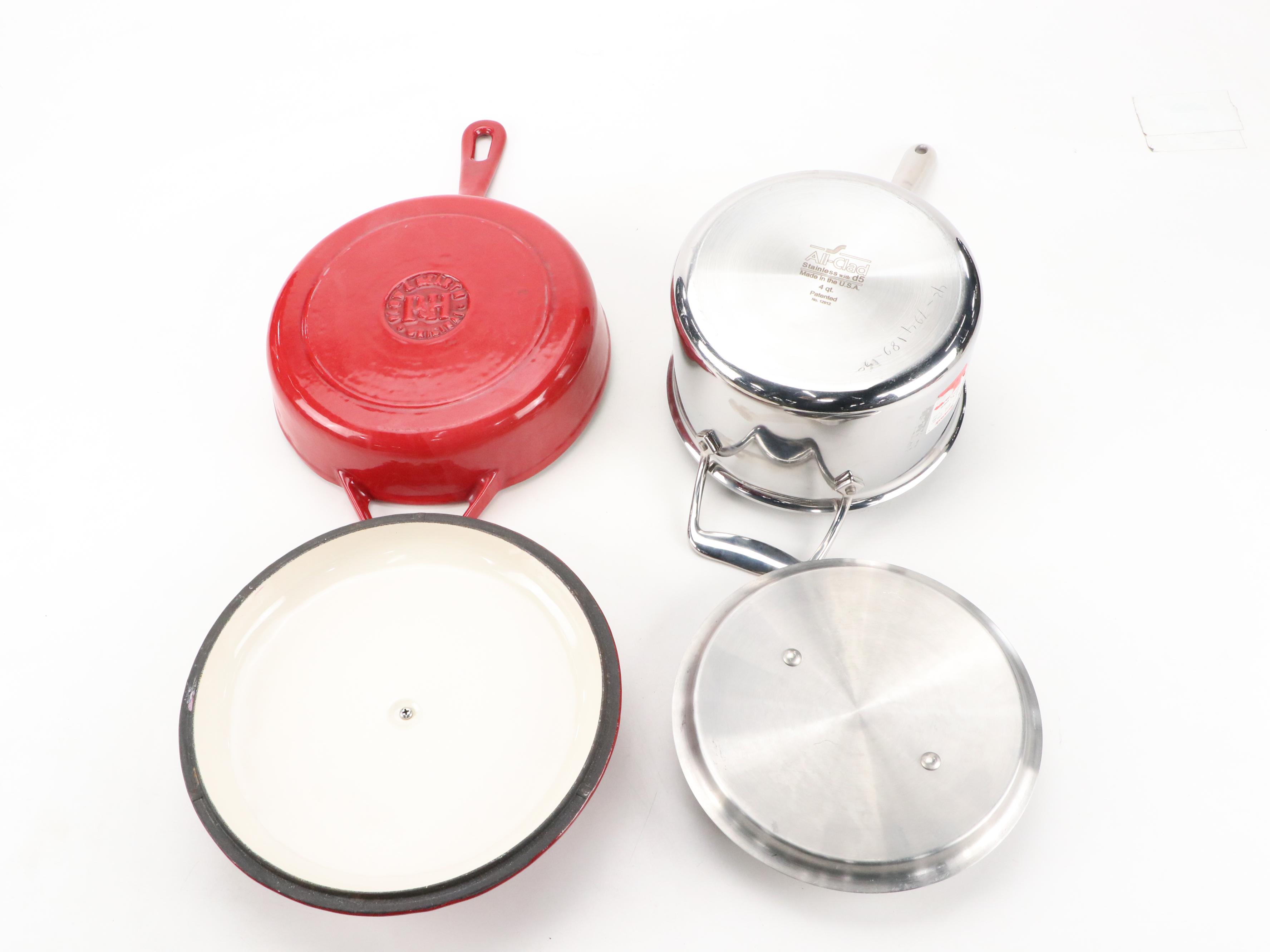 Plow & Hearth Cast Iron Pan with All-Clad Collection