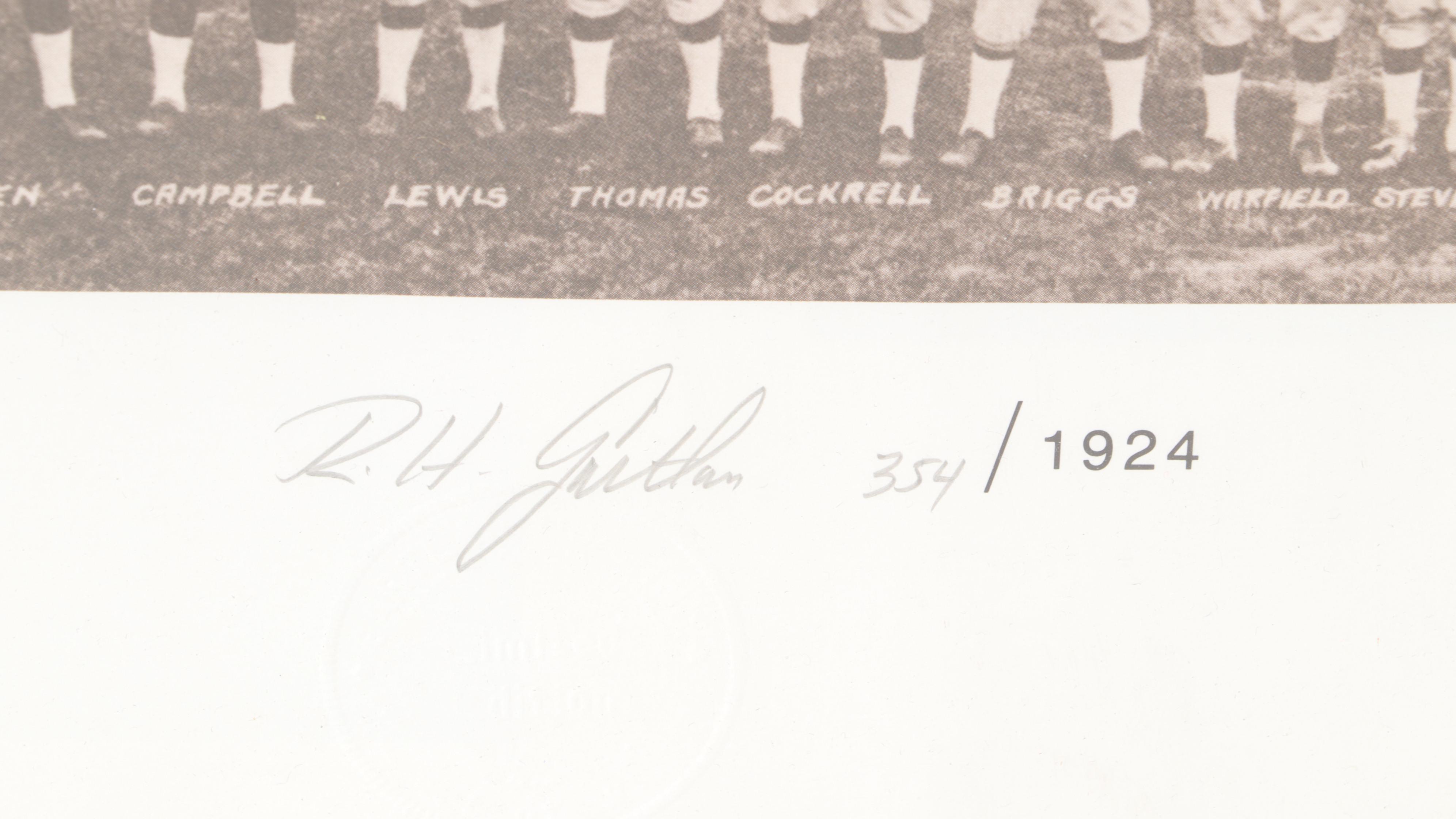 R. H. Gartlan Signed Limited Edition "First Colored World Series" Framed Print