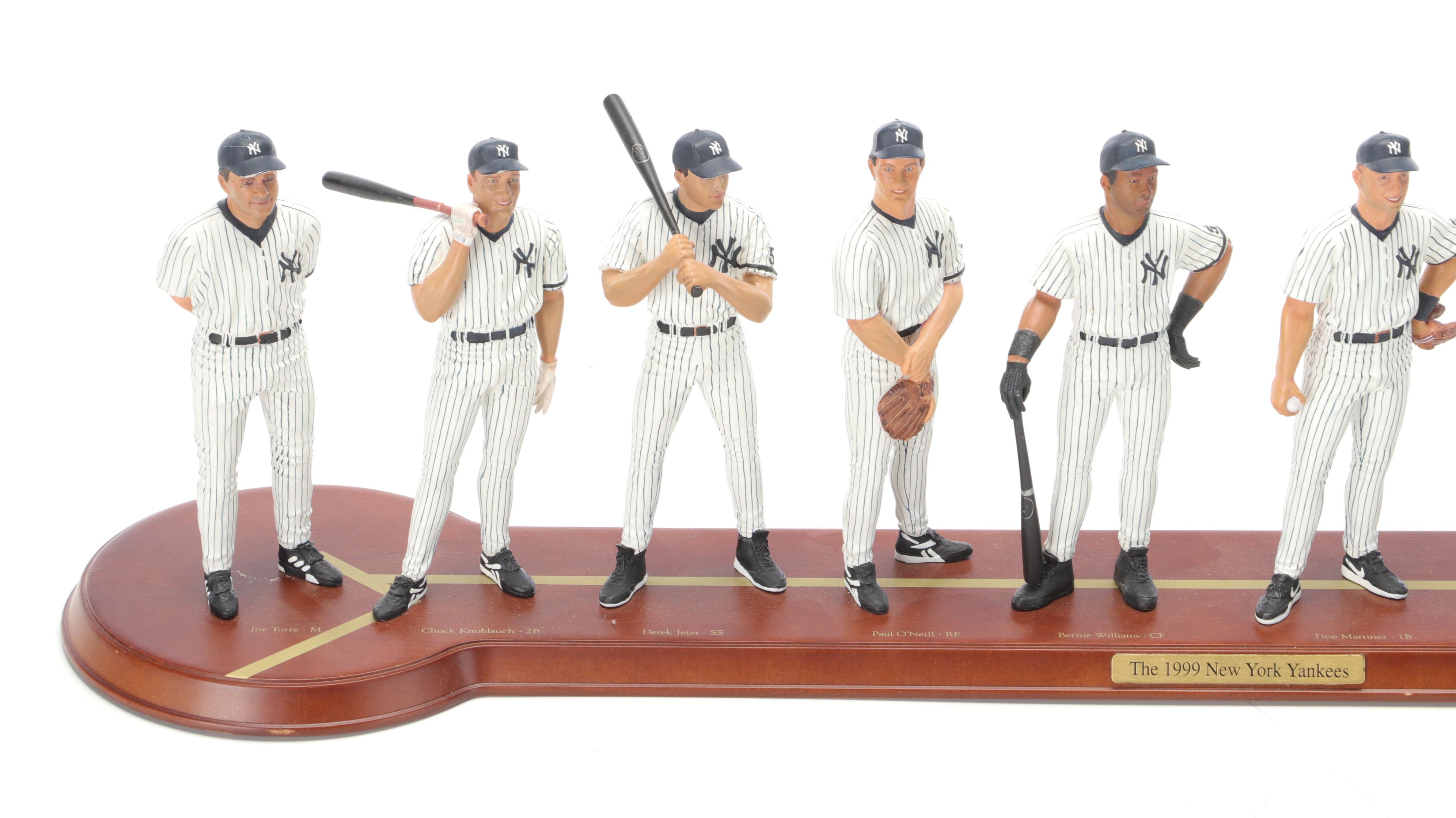 The Danbury Mint 1999 New York Yankees Statues with Jeter, Torre, and More