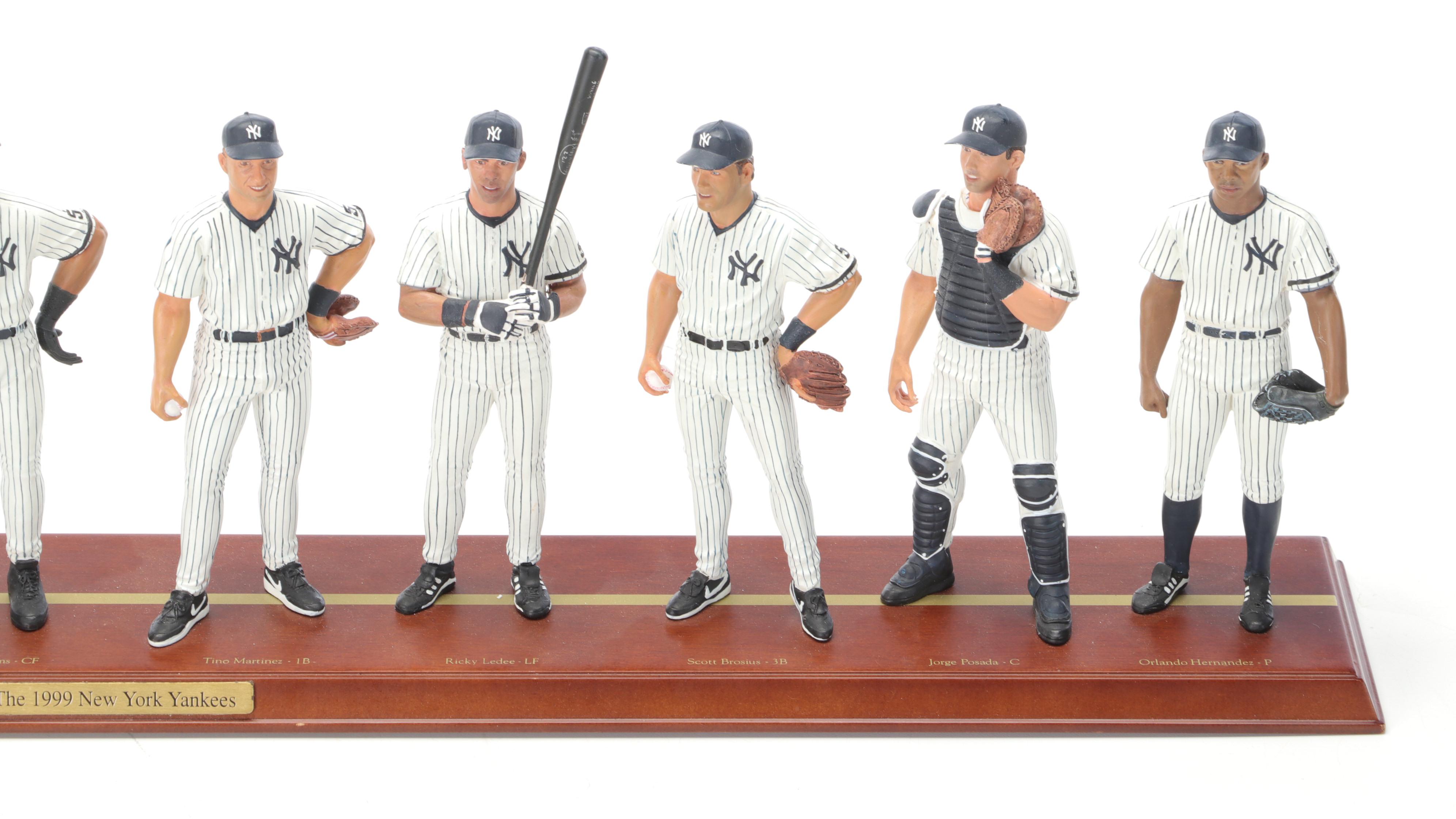 The Danbury Mint 1999 New York Yankees Statues with Jeter, Torre, and More