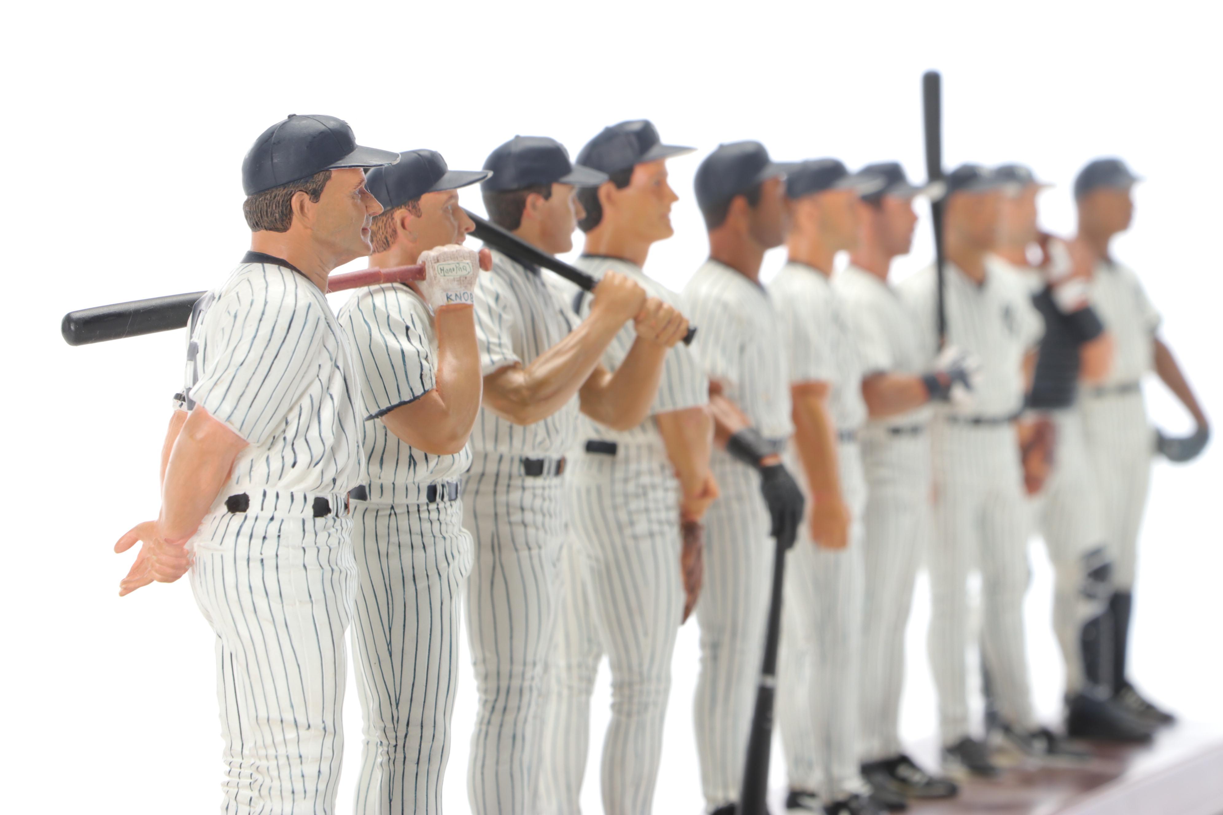 The Danbury Mint 1999 New York Yankees Statues with Jeter, Torre, and More