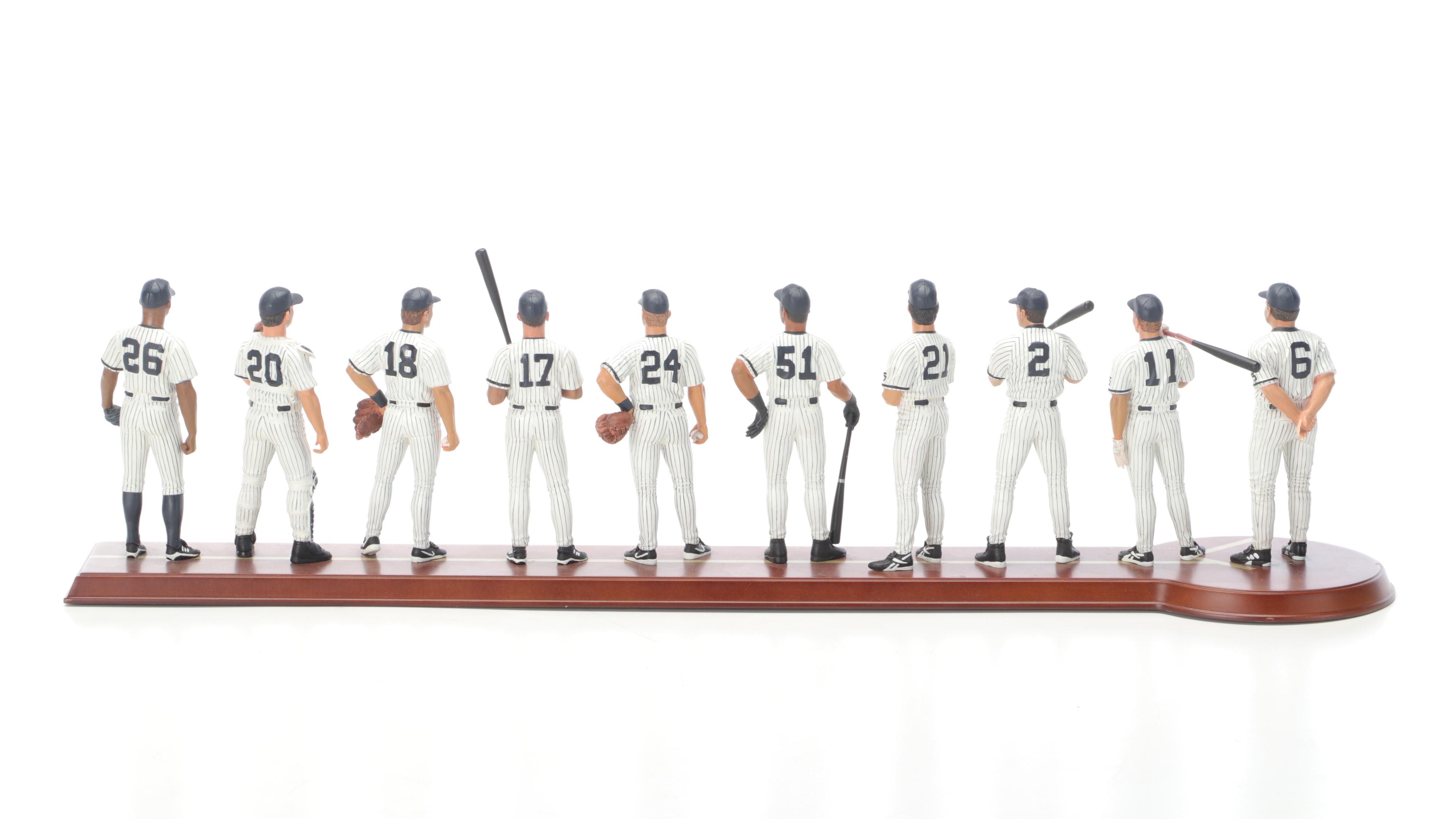 The Danbury Mint 1999 New York Yankees Statues with Jeter, Torre, and More