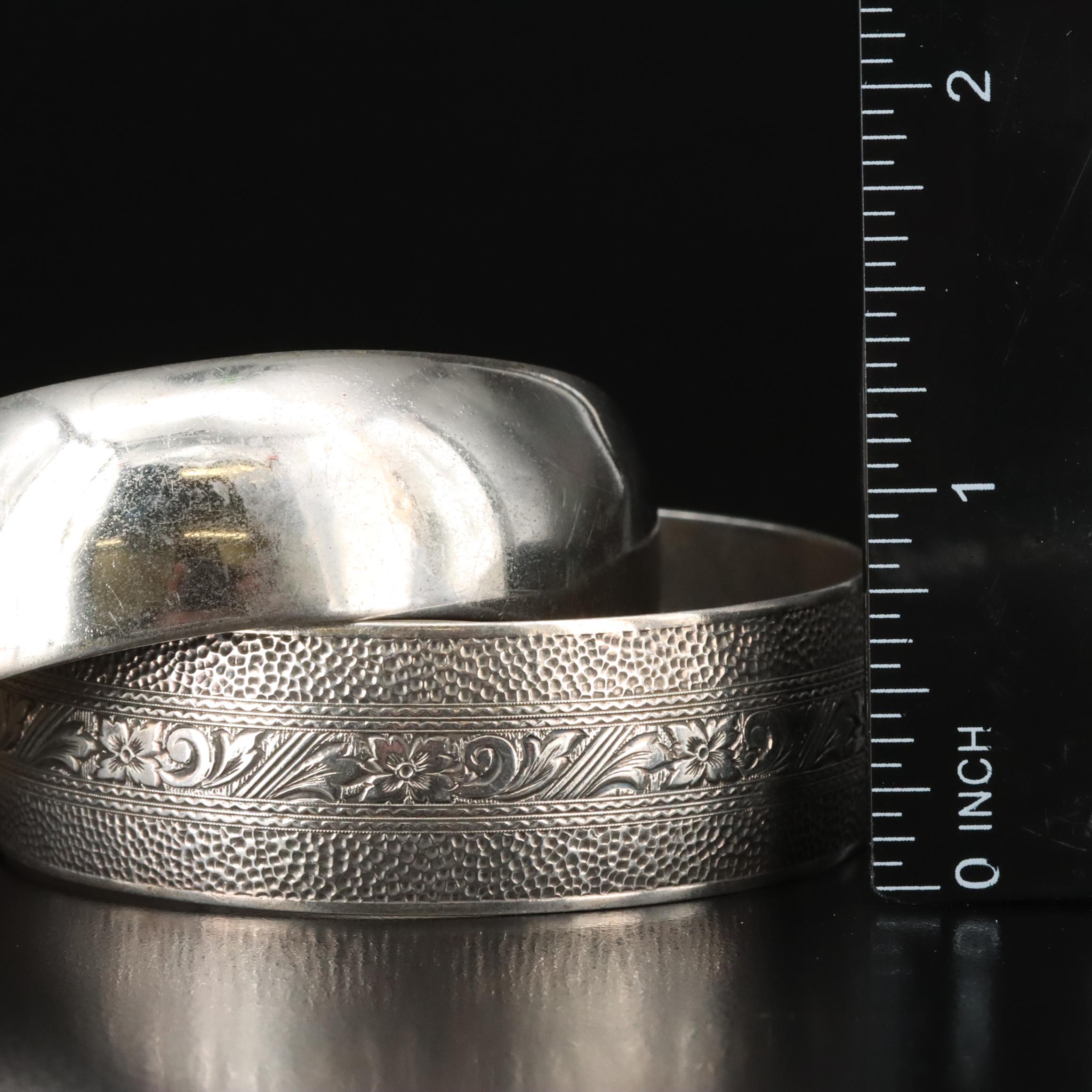 Sterling Cuff and Bangle Bracelets