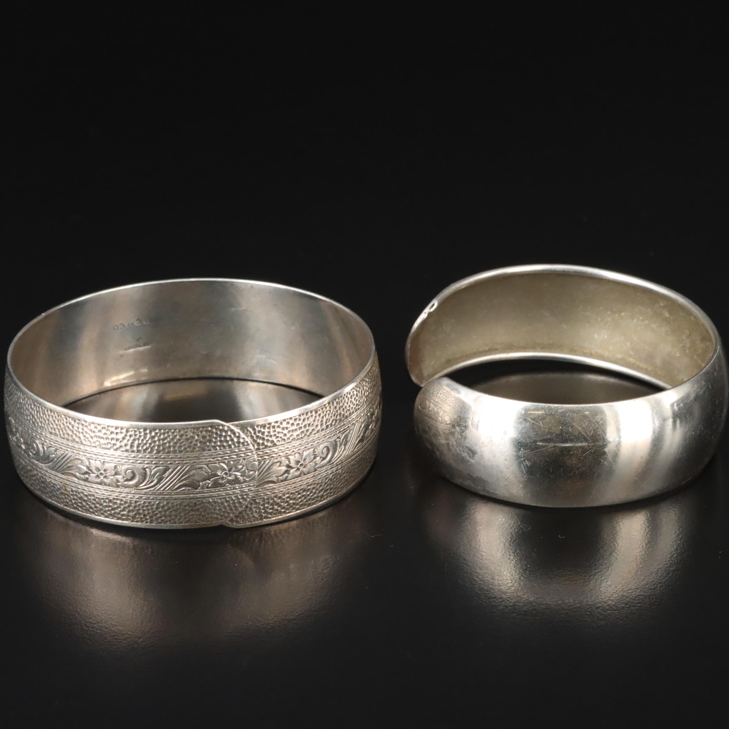 Sterling Cuff and Bangle Bracelets