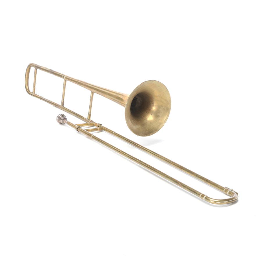 Grand Rapids Instrument Co. "USA Line" Brass Bb Trombone, Early 20th Century