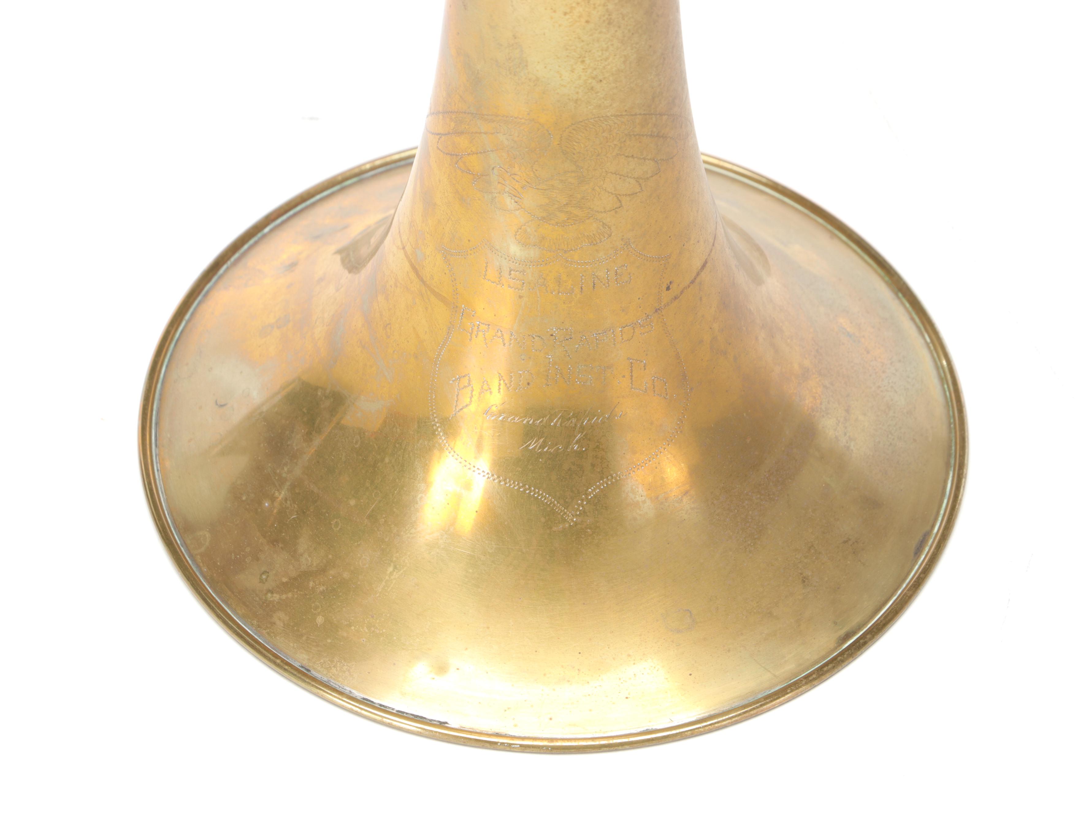 Grand Rapids Instrument Co. "USA Line" Brass Bb Trombone, Early 20th Century