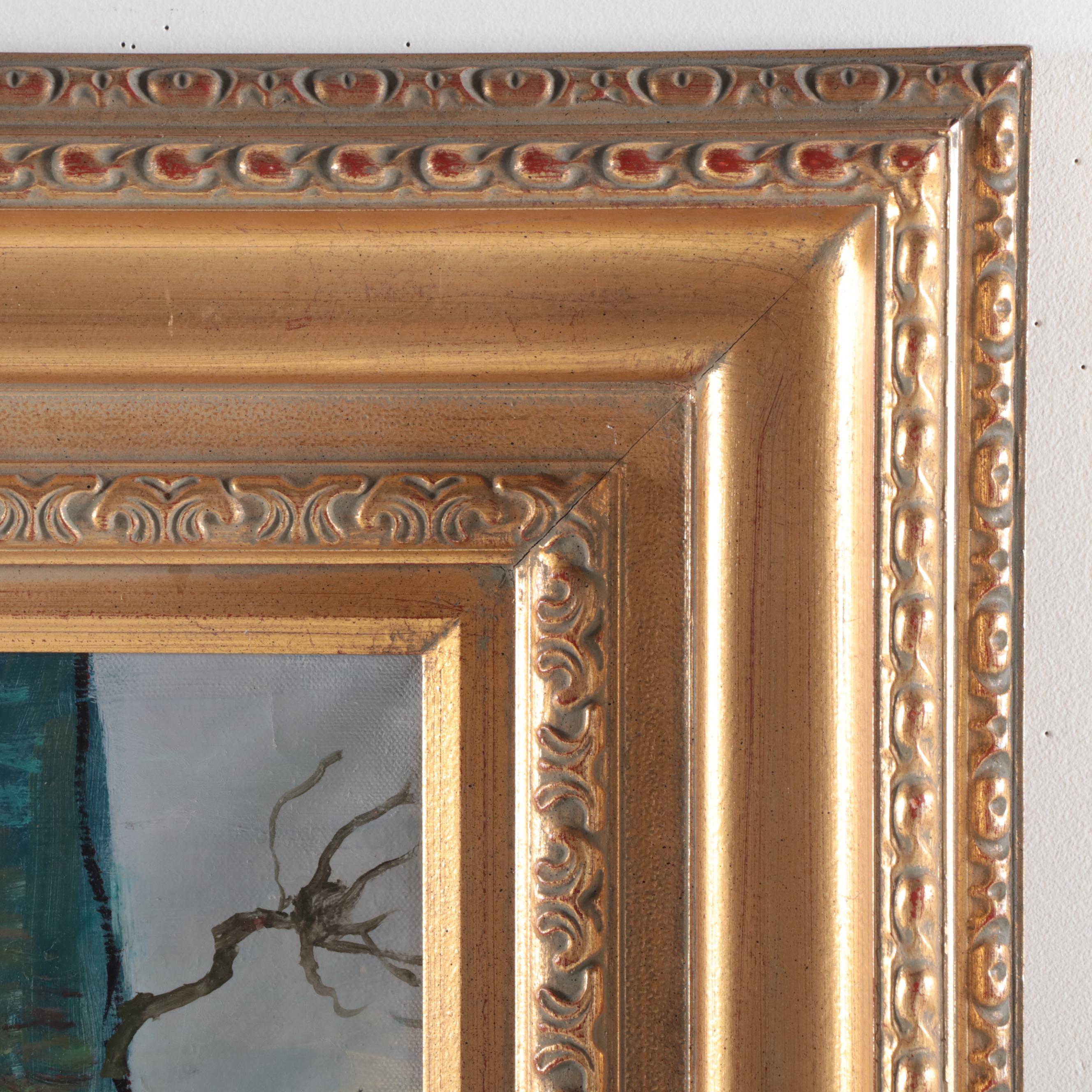 John Bryant Oil Painting "Morning Market," 2000