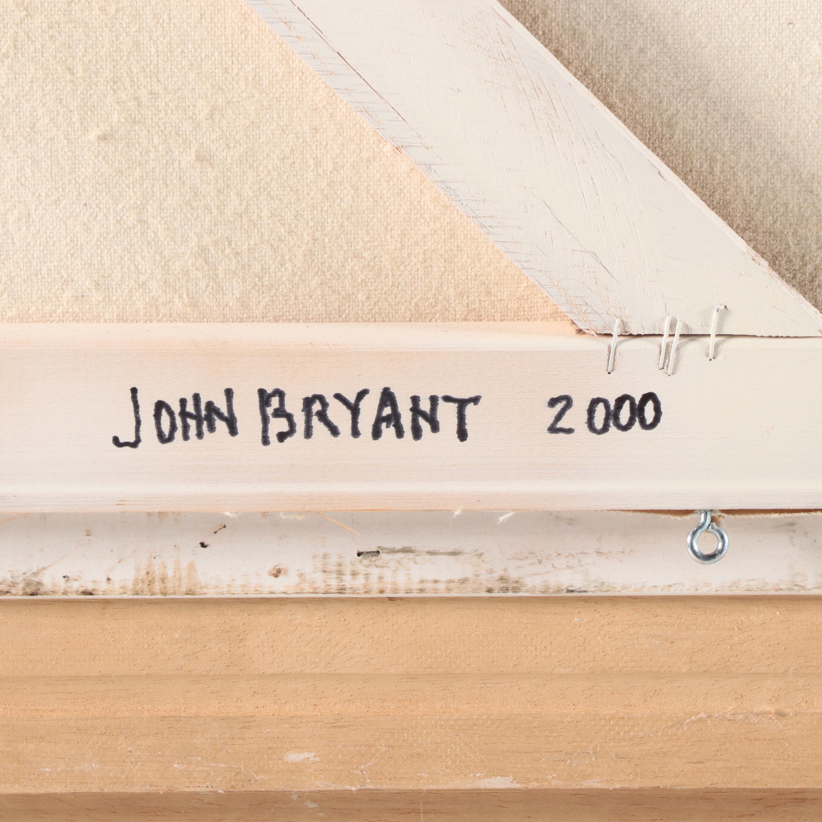 John Bryant Oil Painting "Morning Market," 2000