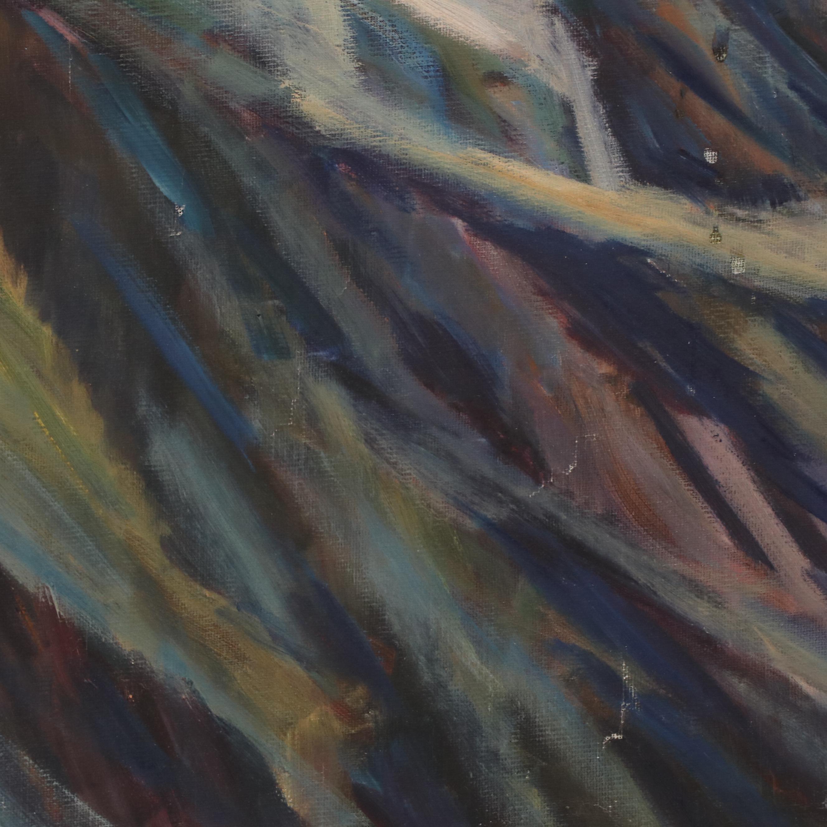 Coastal Landscape Oil Painting of Santorini