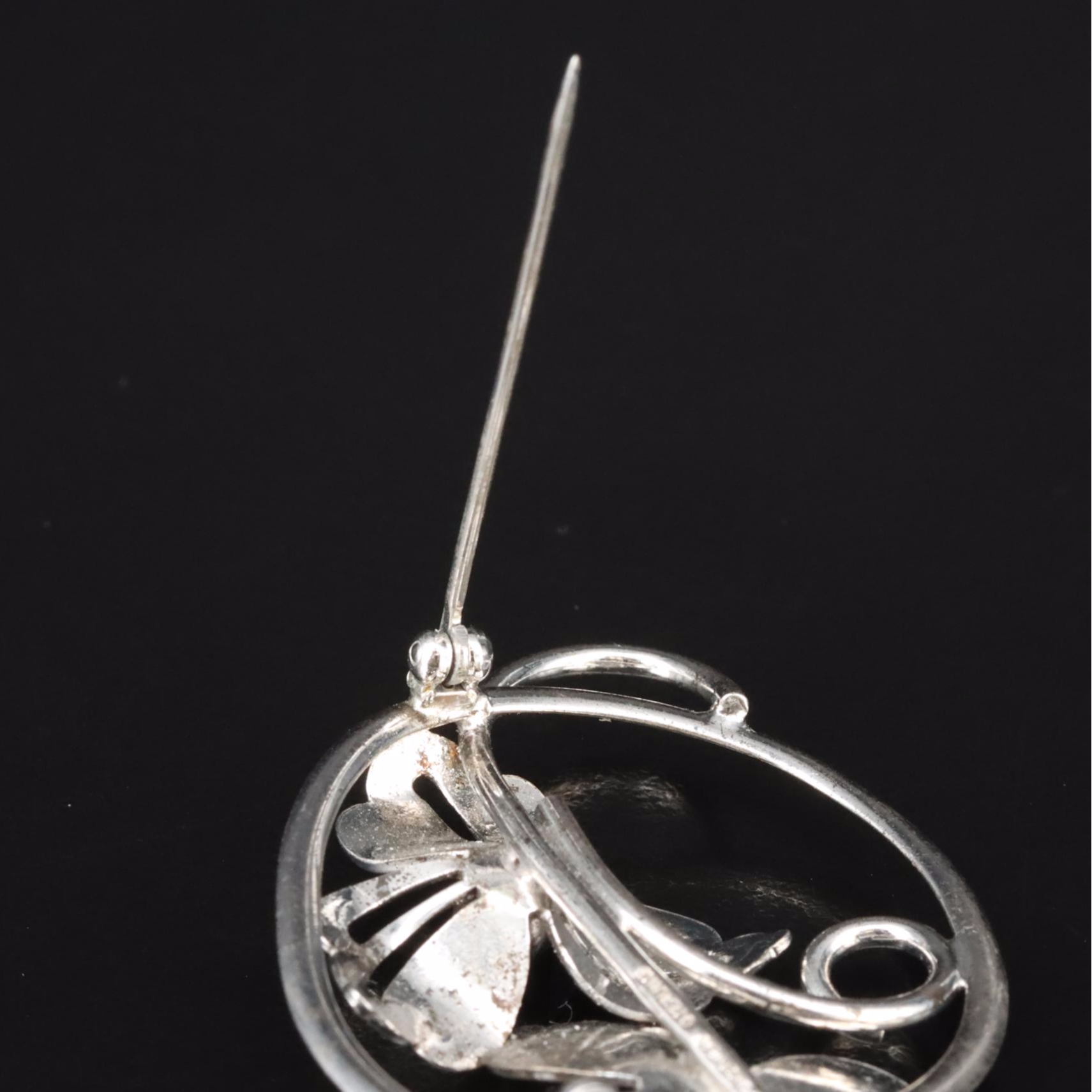 Vintage Forstner Sterling Floral Brooch