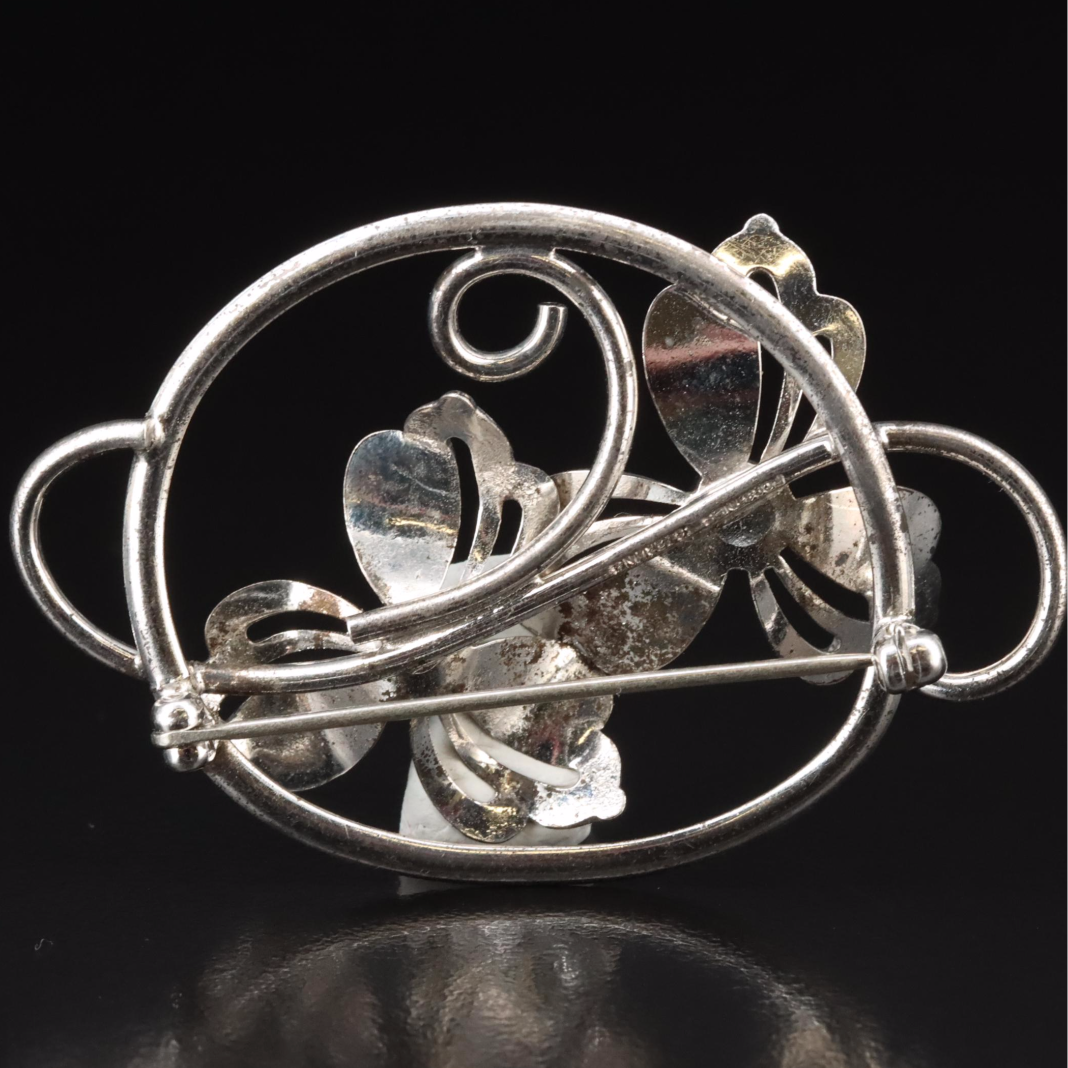 Vintage Forstner Sterling Floral Brooch