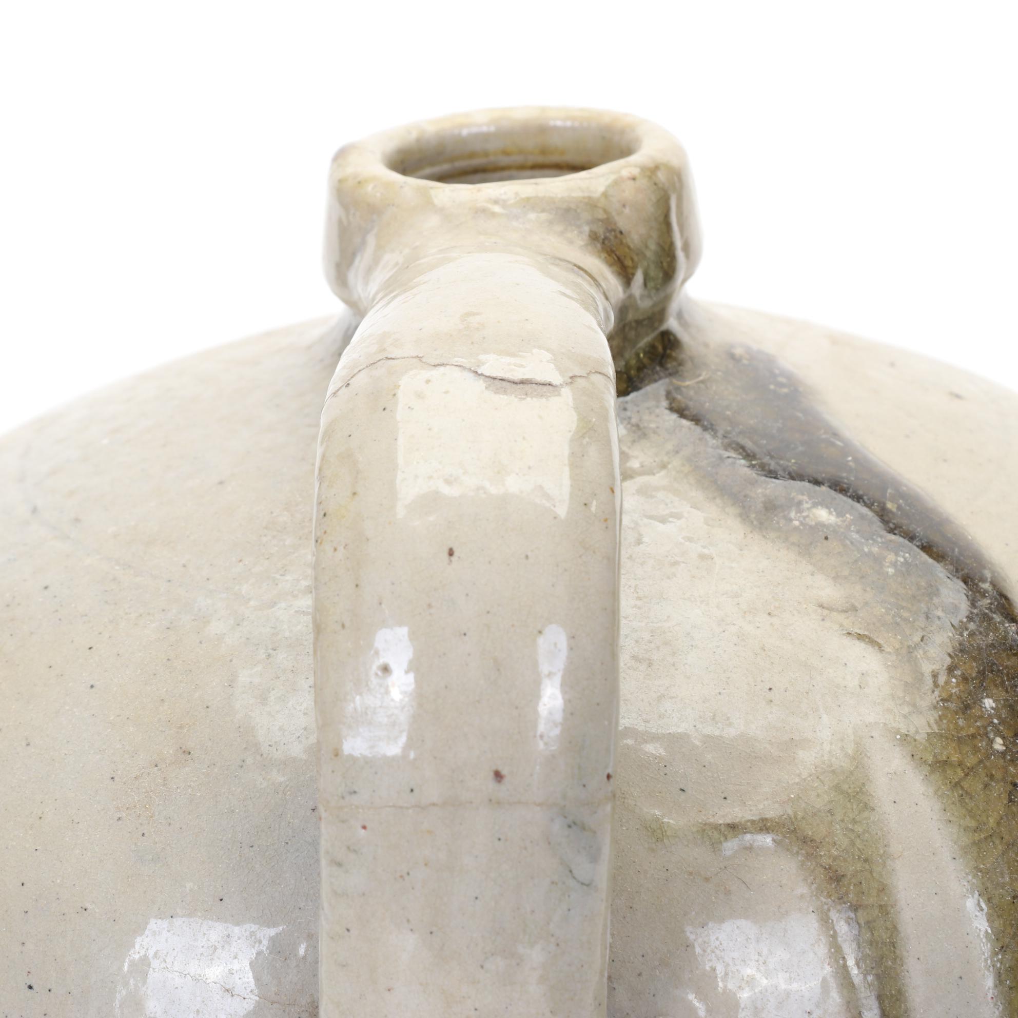 Pennsylvania E.S. & B Two Gallon Stoneware Jug With Blue Embellishment