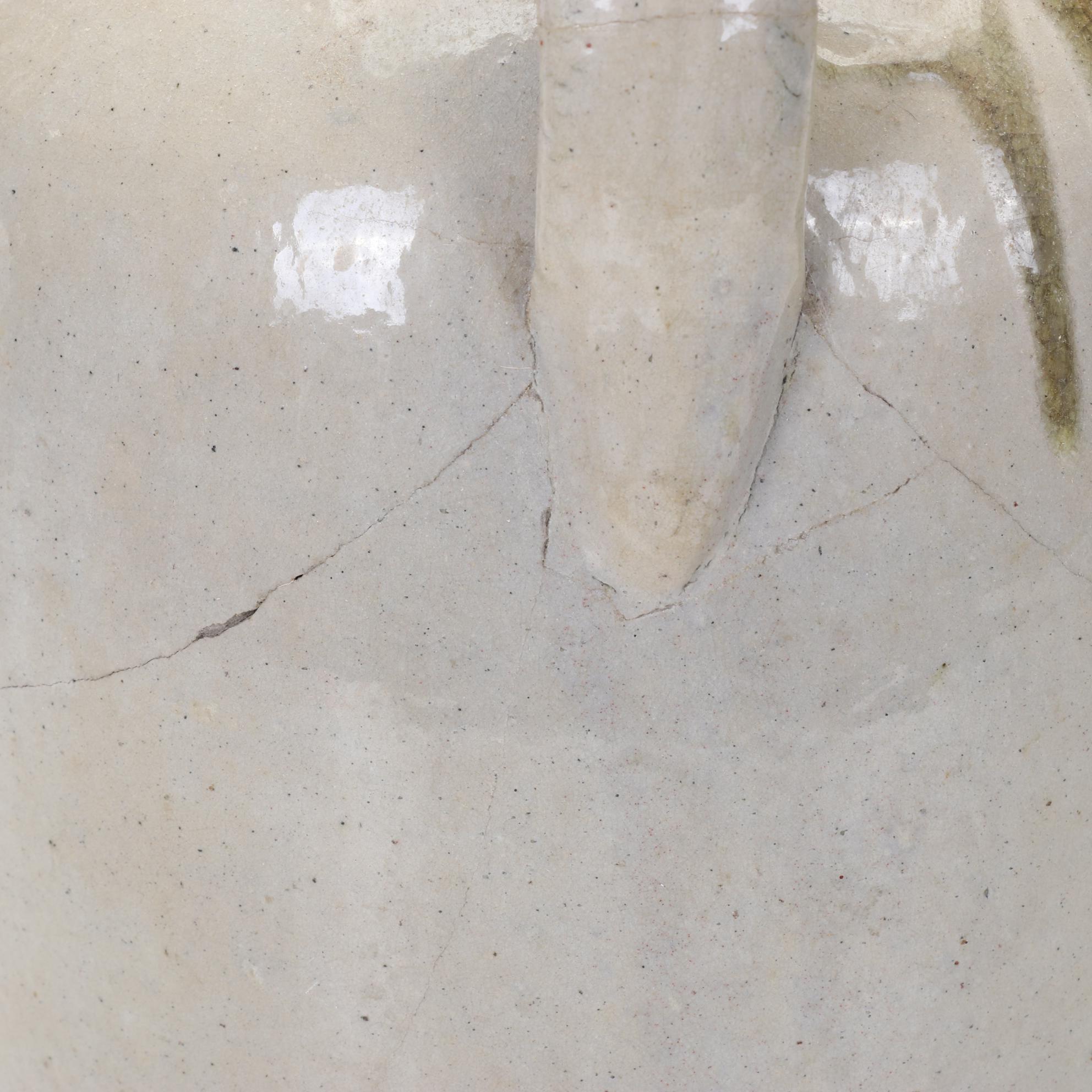 Pennsylvania E.S. & B Two Gallon Stoneware Jug With Blue Embellishment