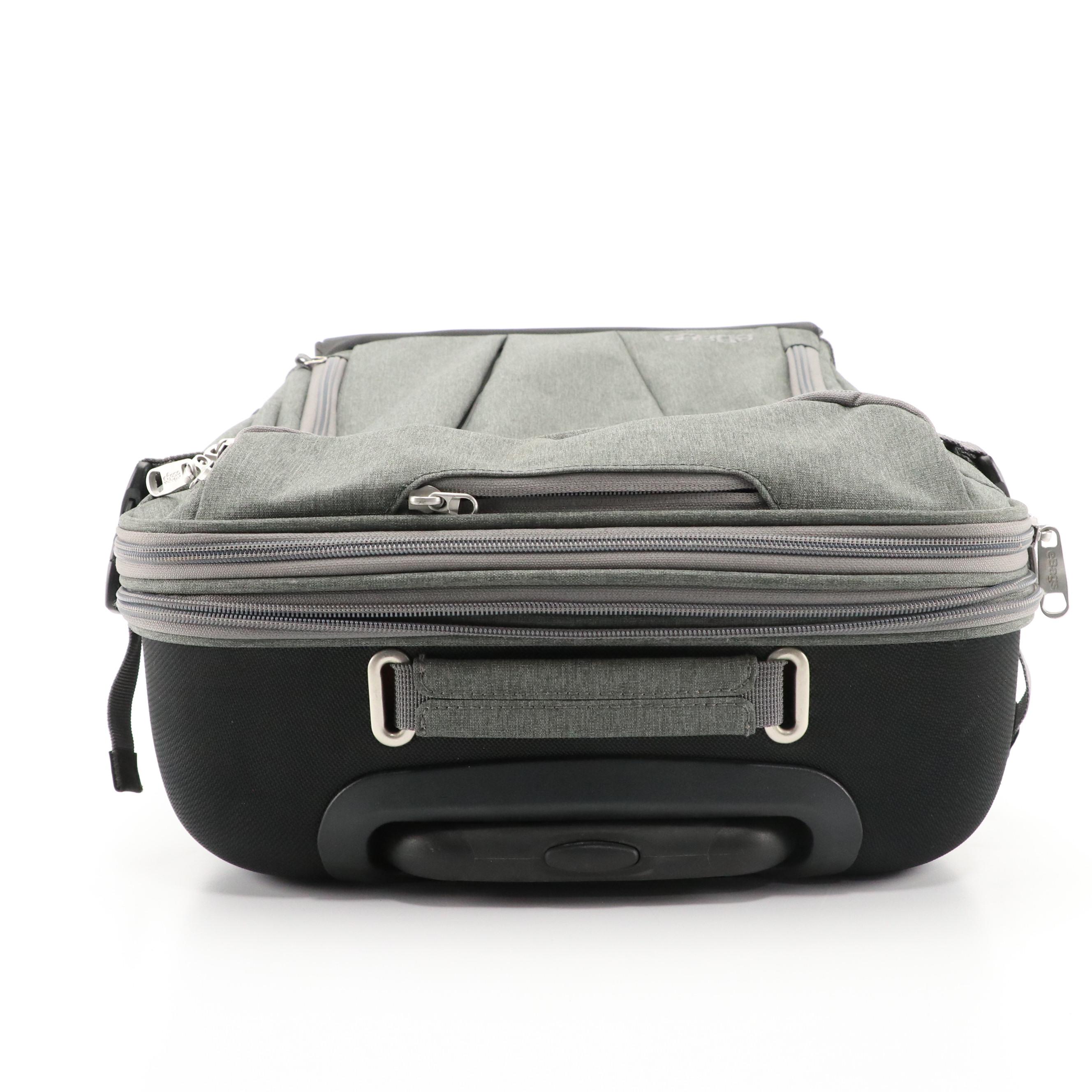 eBags Mother Lode Carry-On Rolling Duffel in Heathered Graphite Polyester & Mesh