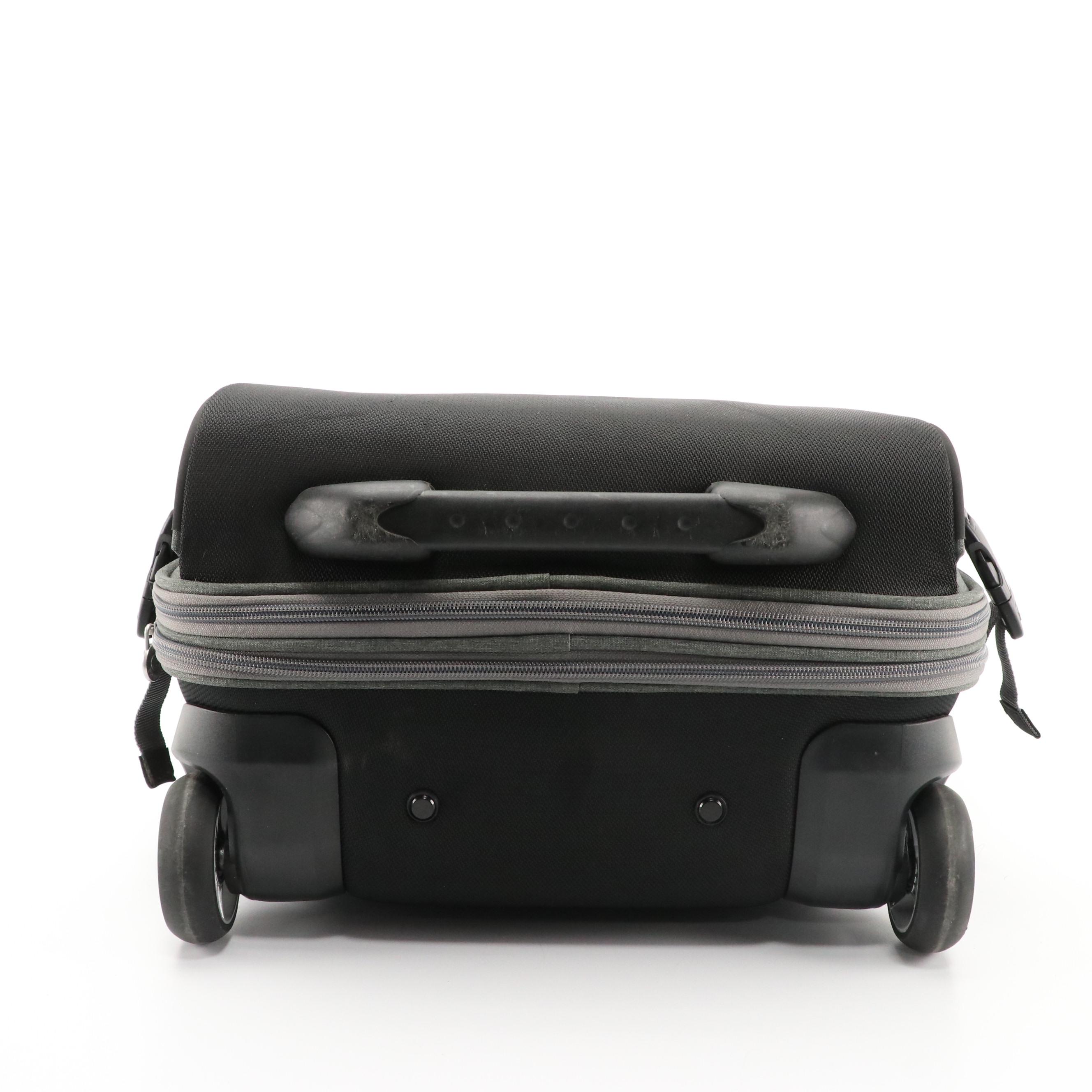 eBags Mother Lode Carry-On Rolling Duffel in Heathered Graphite Polyester & Mesh