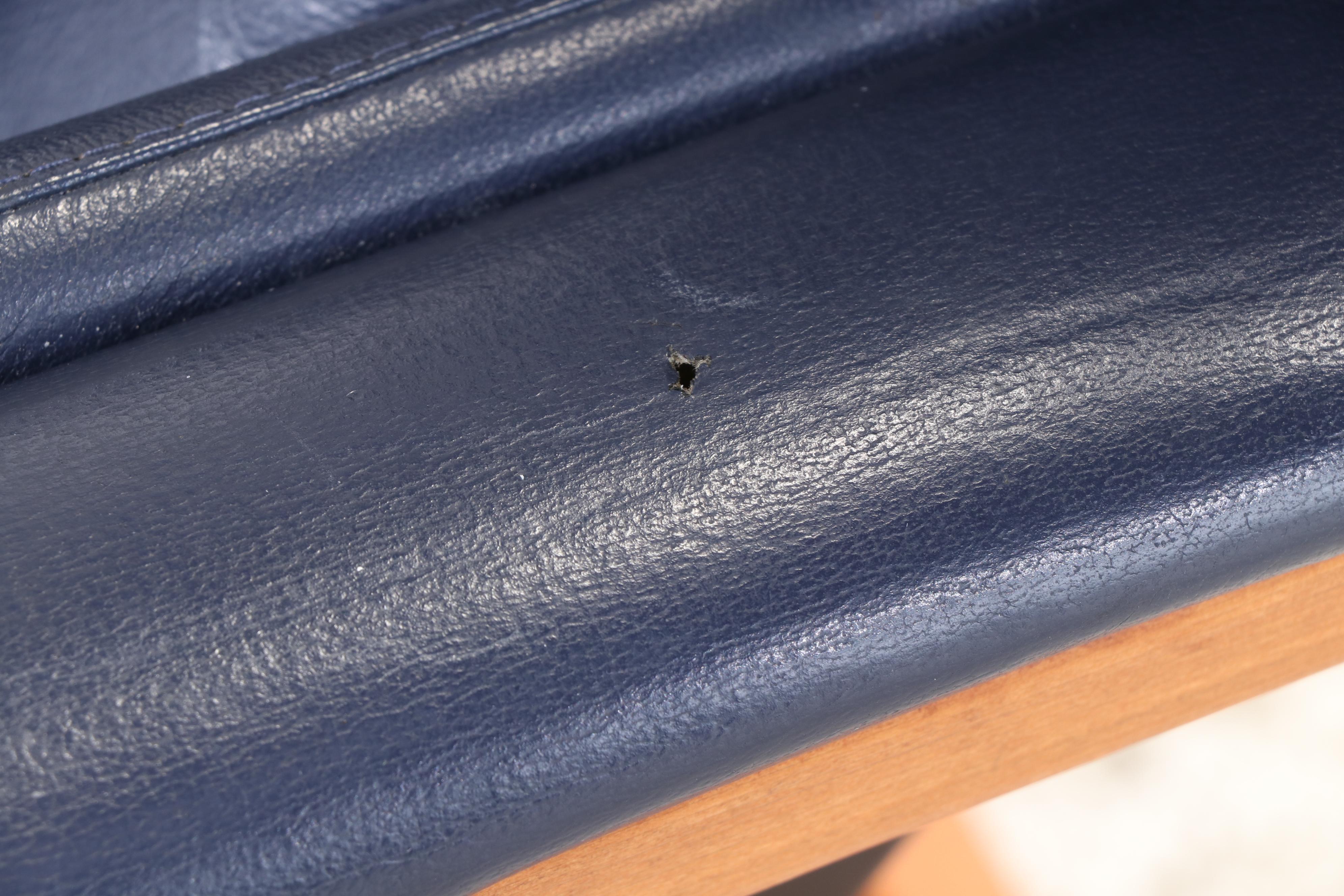 NEPSCO "Backsaver" Modernist Bentwood and Leather Contoured Lounge Chair