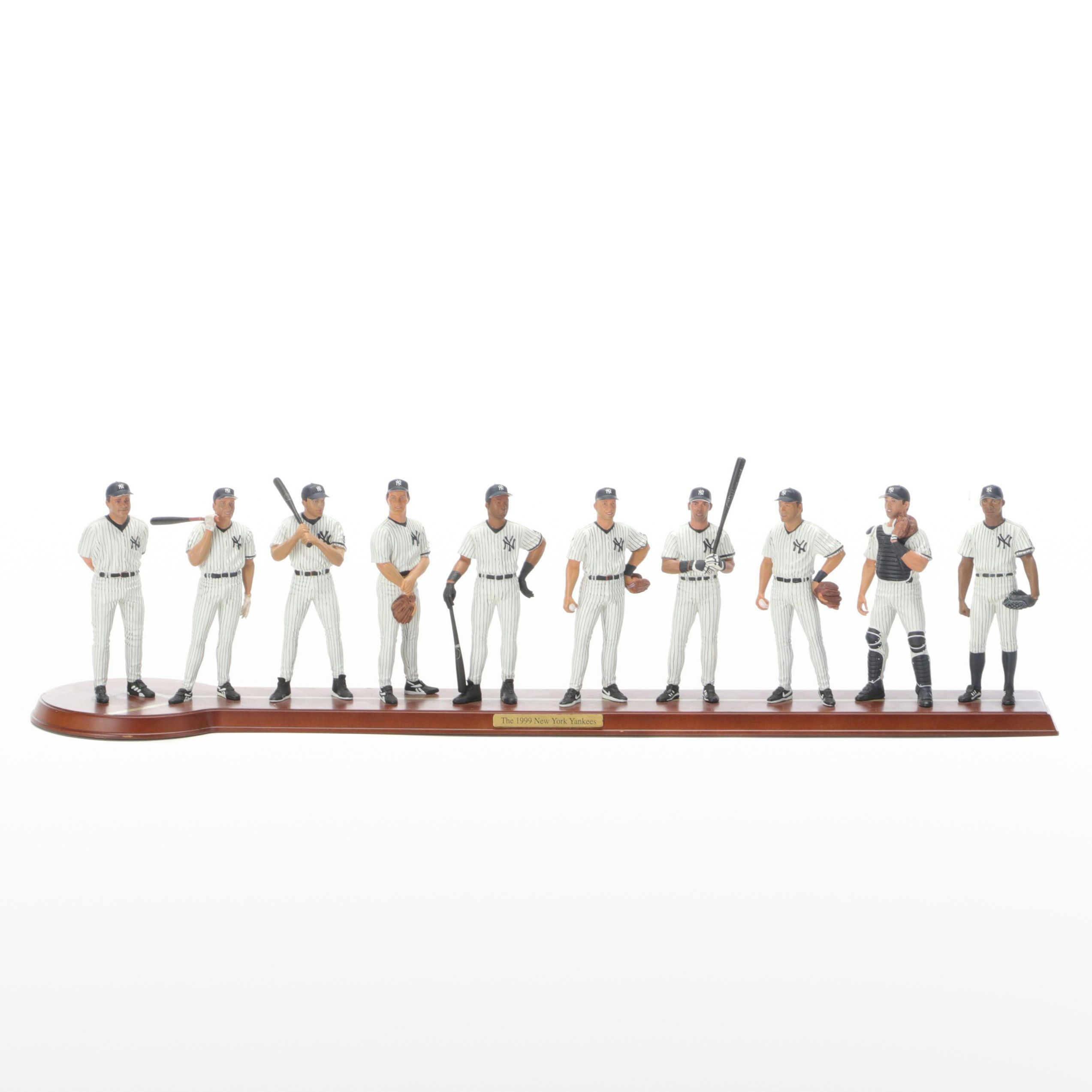The Danbury Mint 1999 New York Yankees Statues with Jeter, Torre, and More