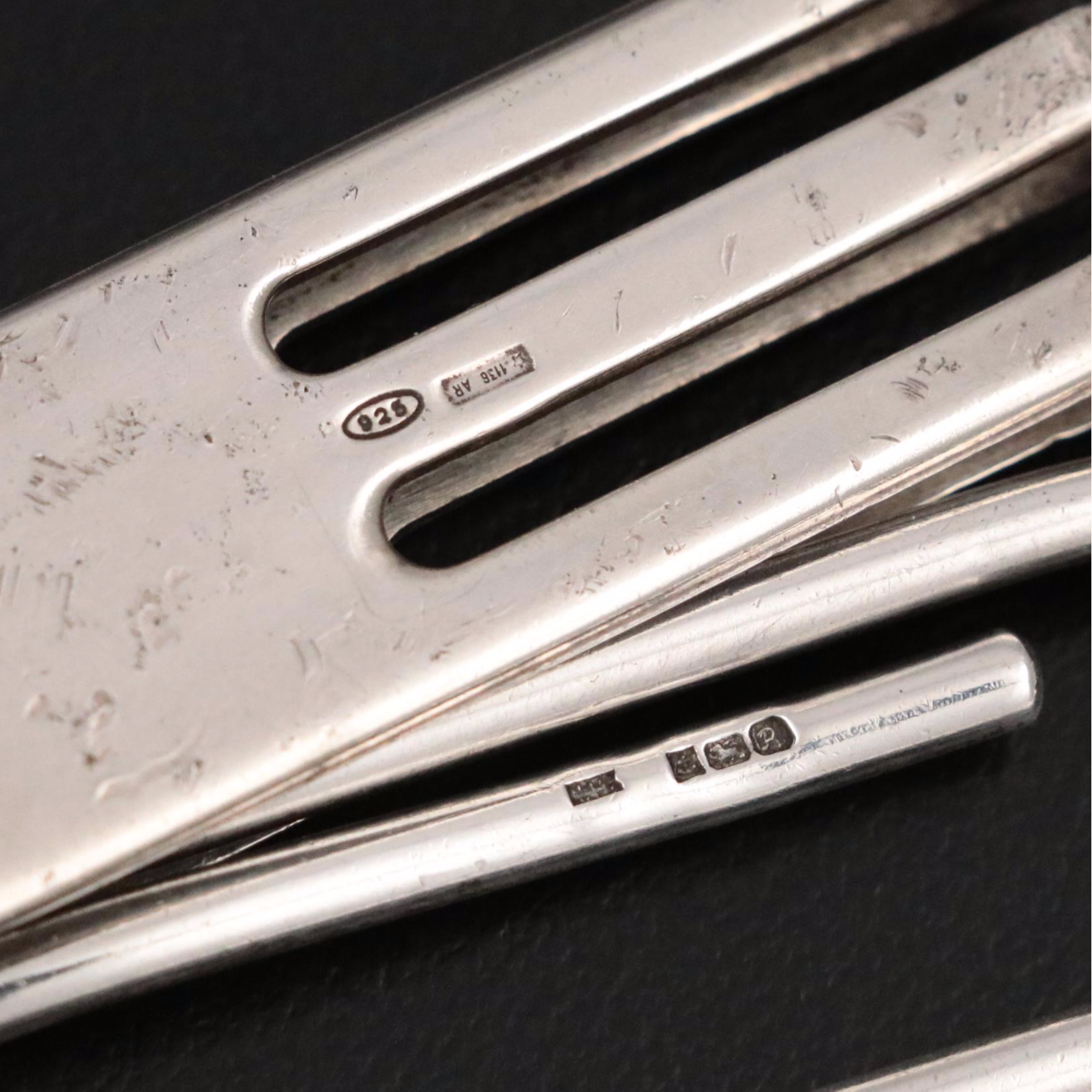 English Sterling Silver Paper Clip Money Clip with Italian Sterling Money Clip