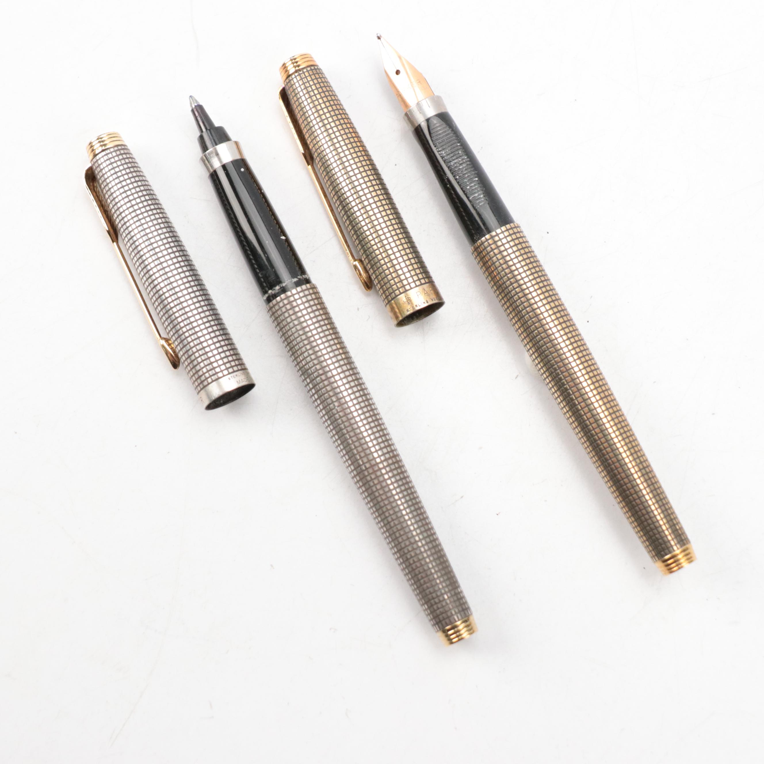Parker 75 Sterling Silver Pen Collection, 1960s