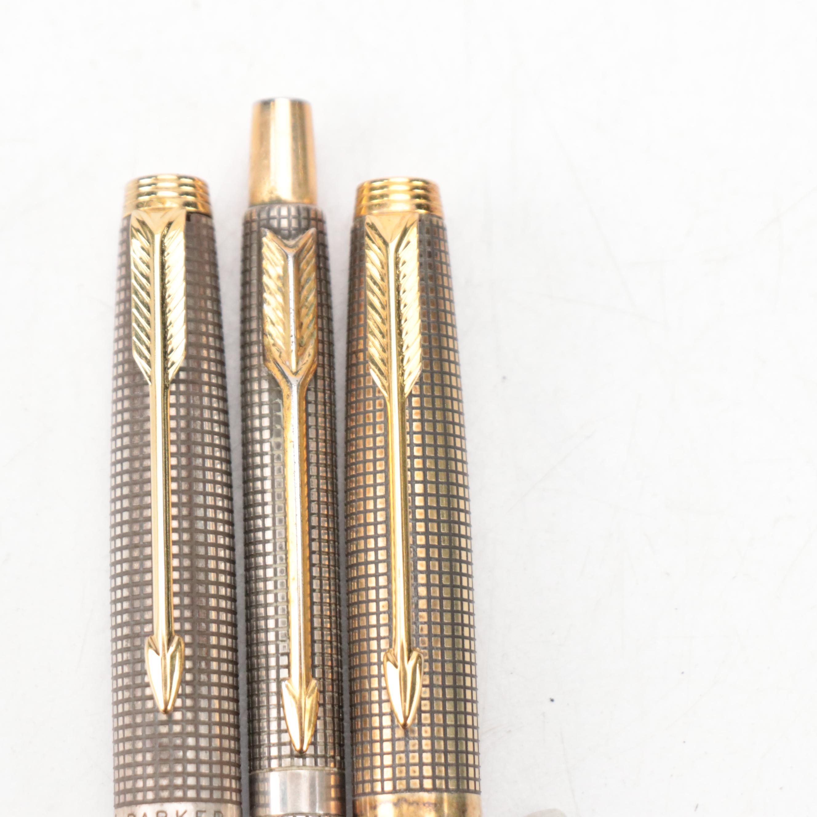 Parker 75 Sterling Silver Pen Collection, 1960s