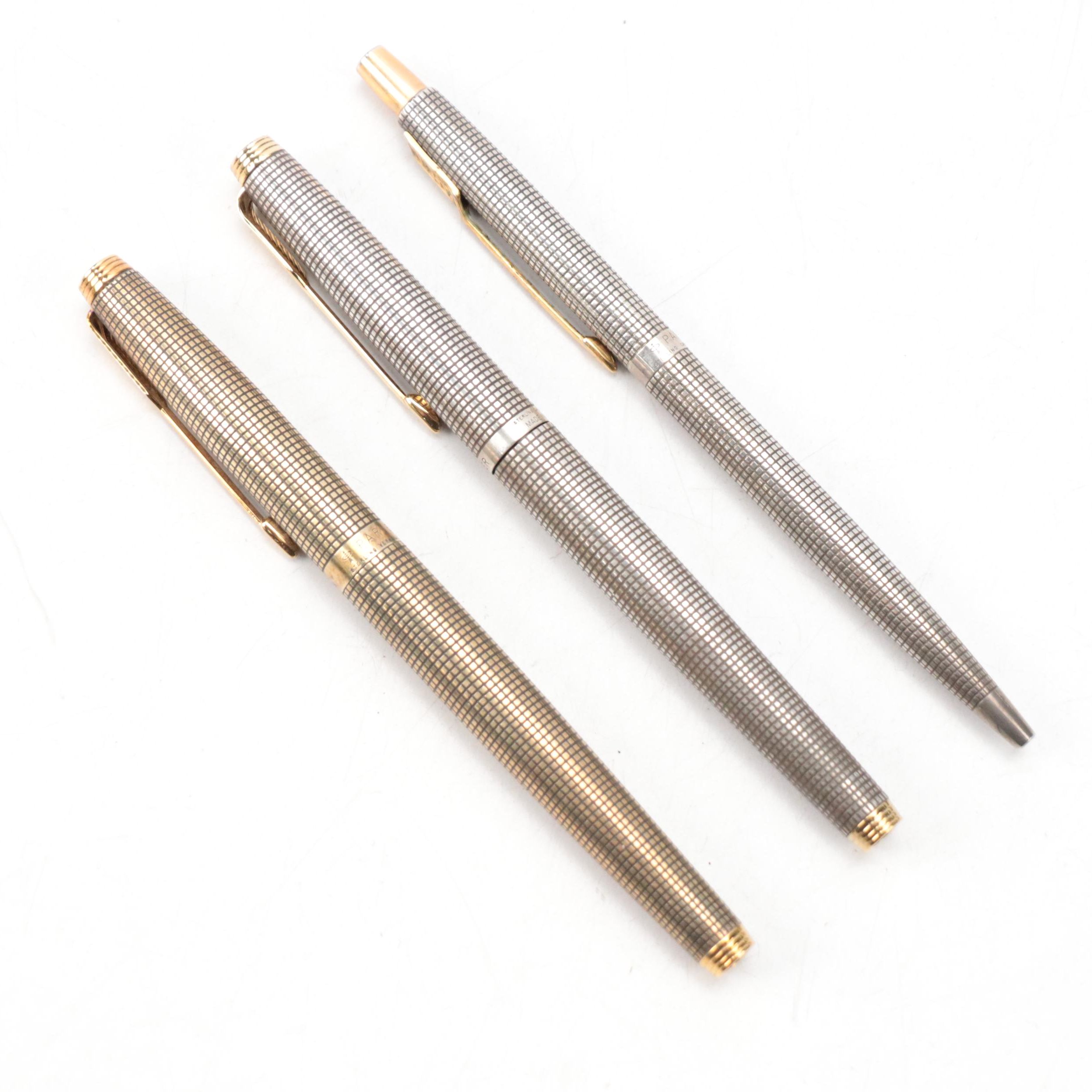 Parker 75 Sterling Silver Pen Collection, 1960s