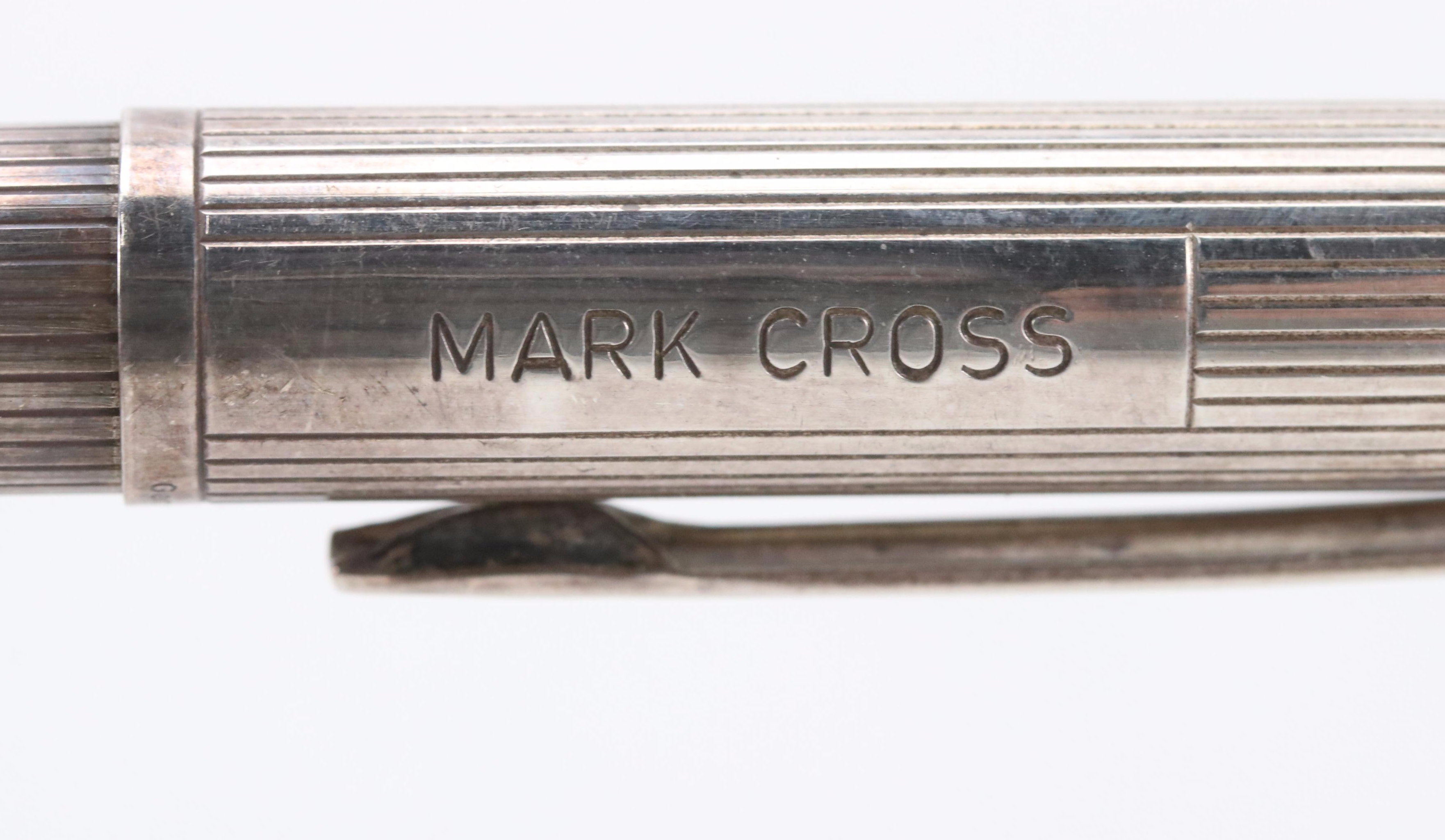 Ballpoint Pens Featuring Mark Cross Monogrammed Sterling, 7-Up and Chili's Pens