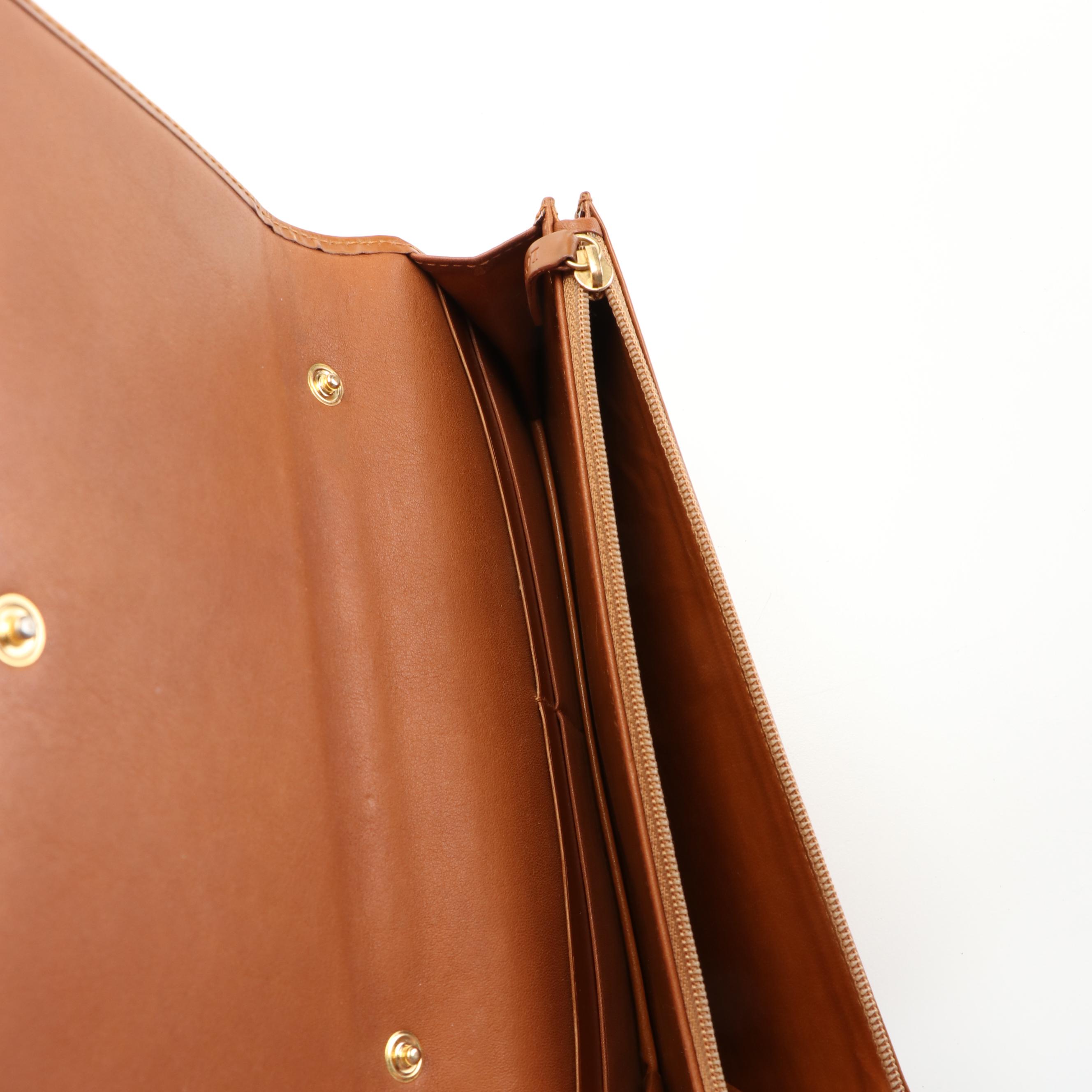 Loewe Convertible Brown Leather Wallet on a Strap