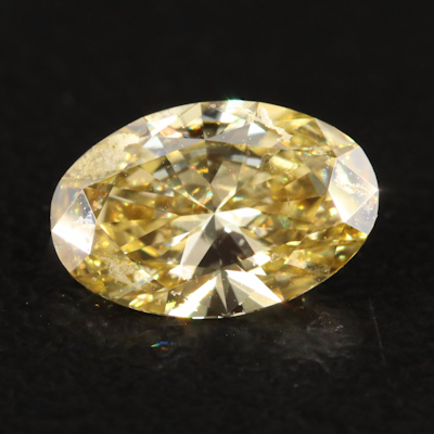 Loose 1.06 CT Lab Grown Fancy Intense Yellow Diamond