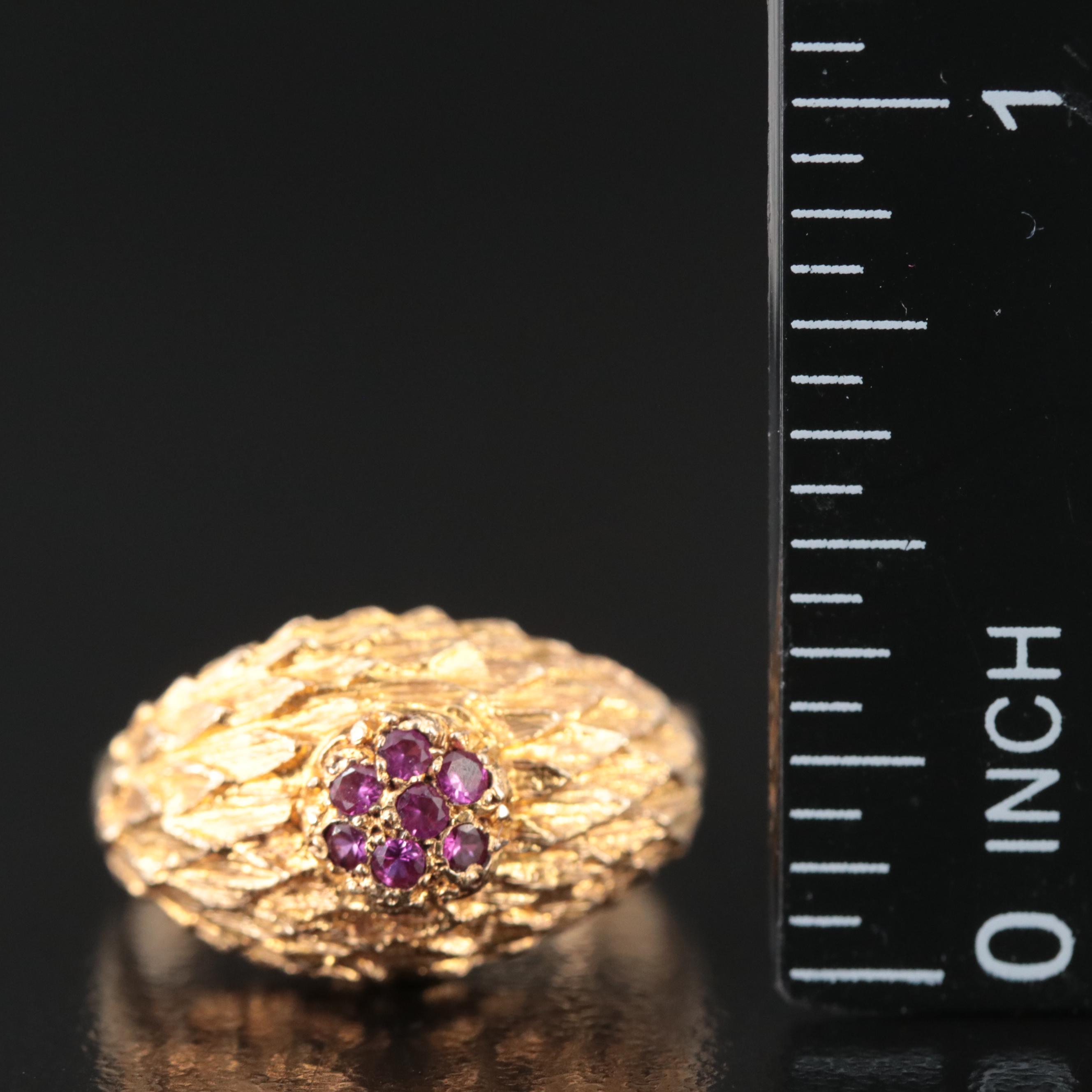 18K Ruby Dome Ring