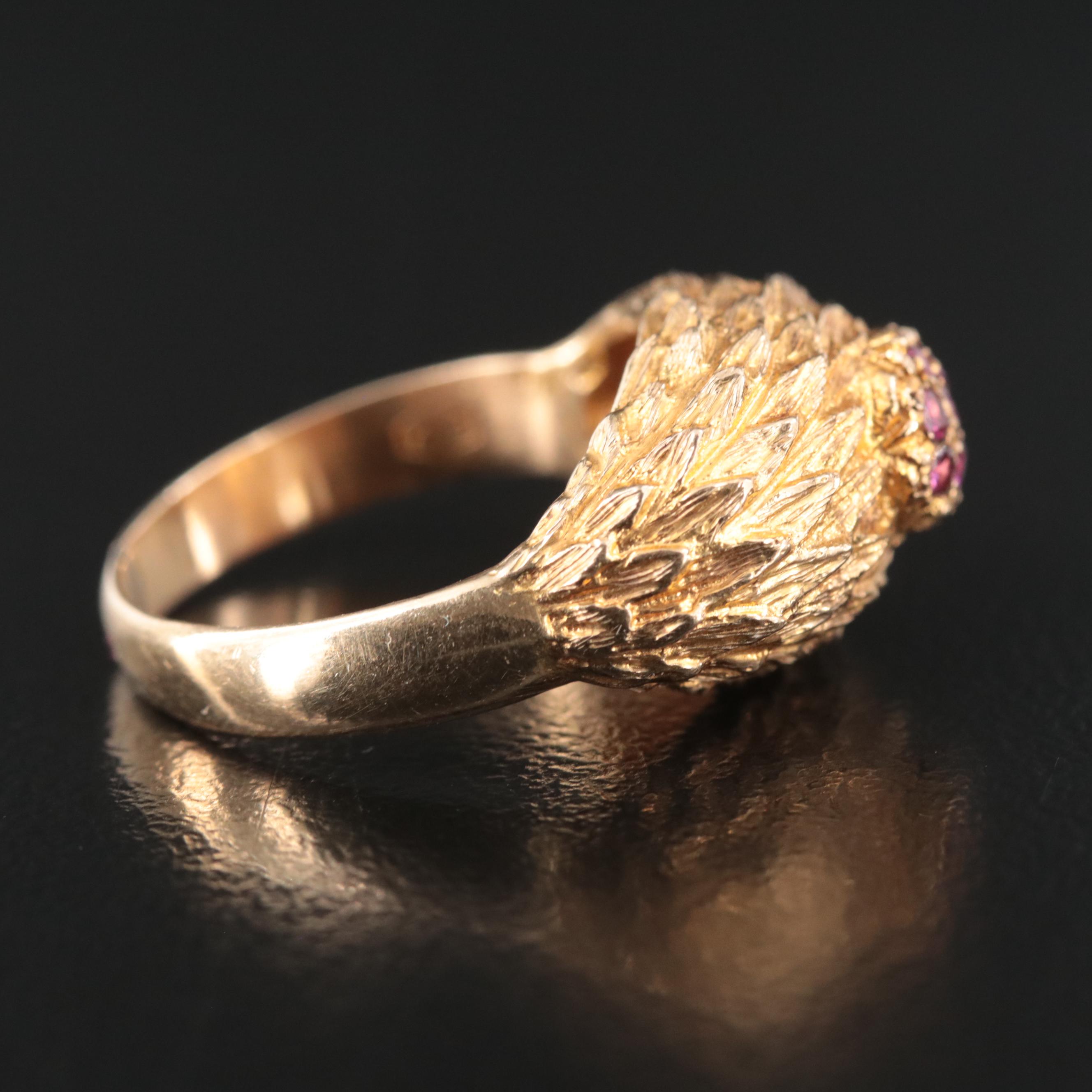 18K Ruby Dome Ring