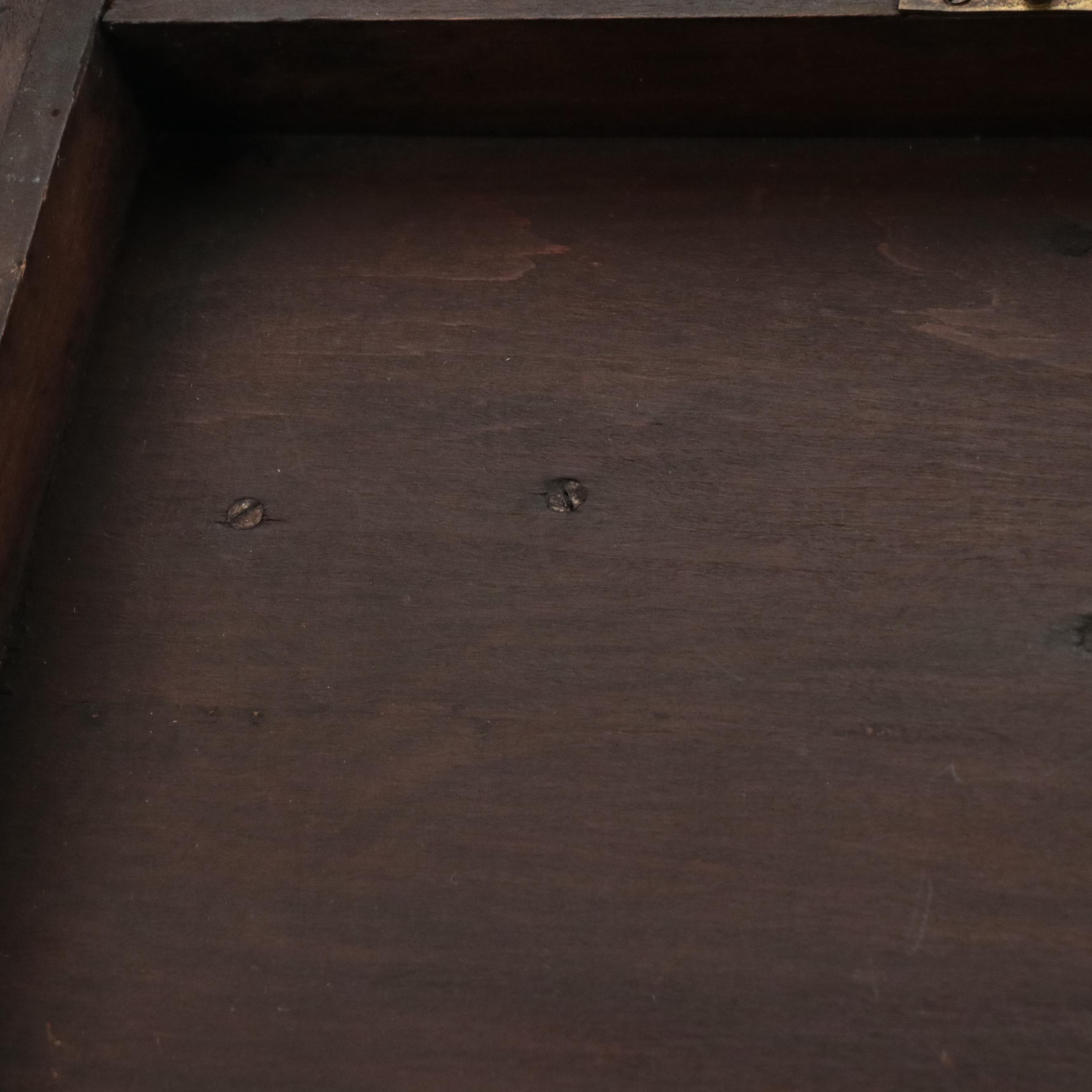 Black Forest Style Carved Walnut Jewelry Box, Late 19th Century