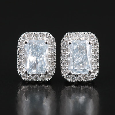 14K 1.02 CTW Lab Grown Diamond Stud Earrings