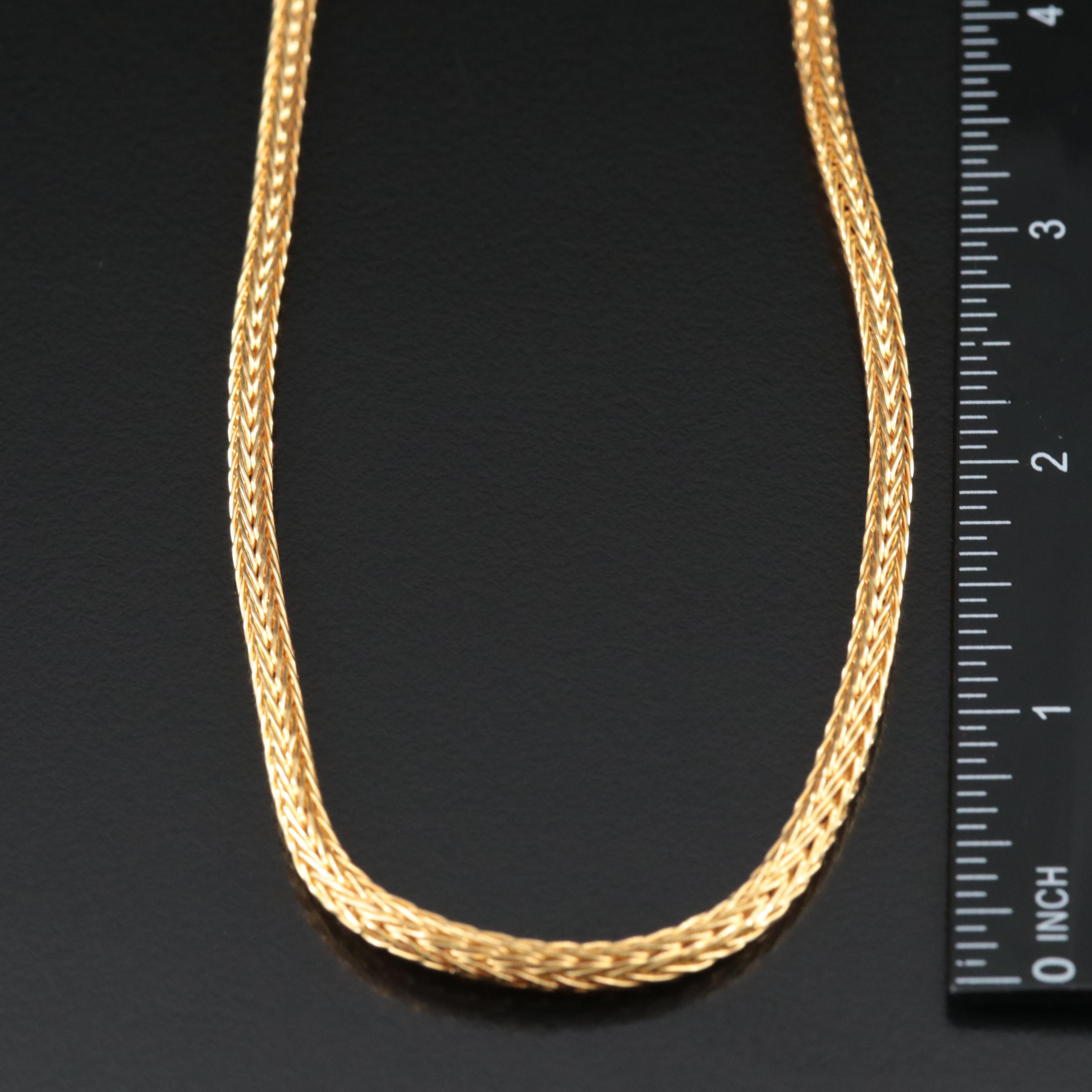 18K Woven Chain Necklace