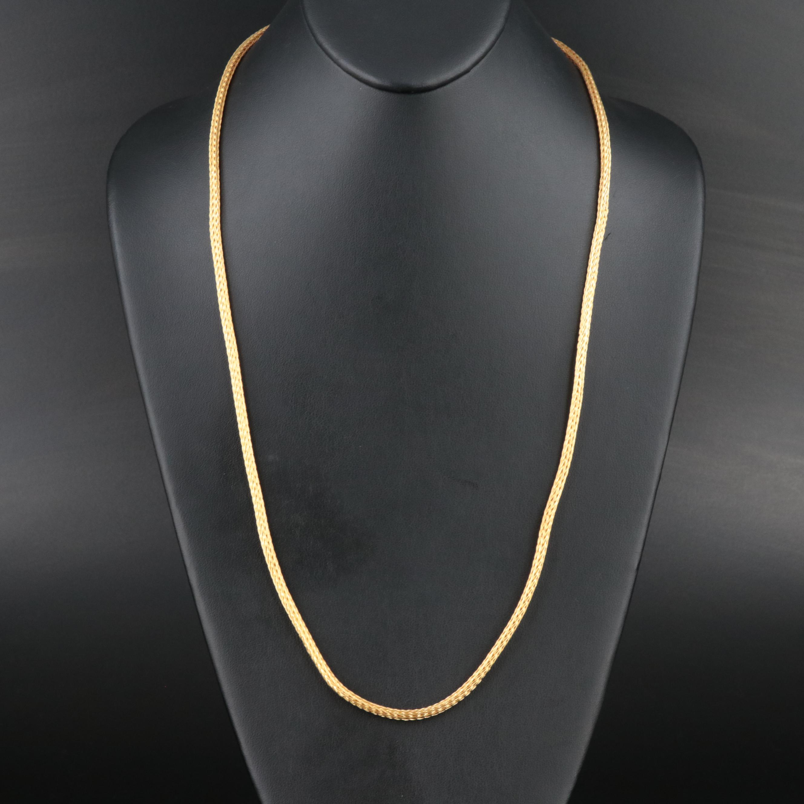 18K Woven Chain Necklace