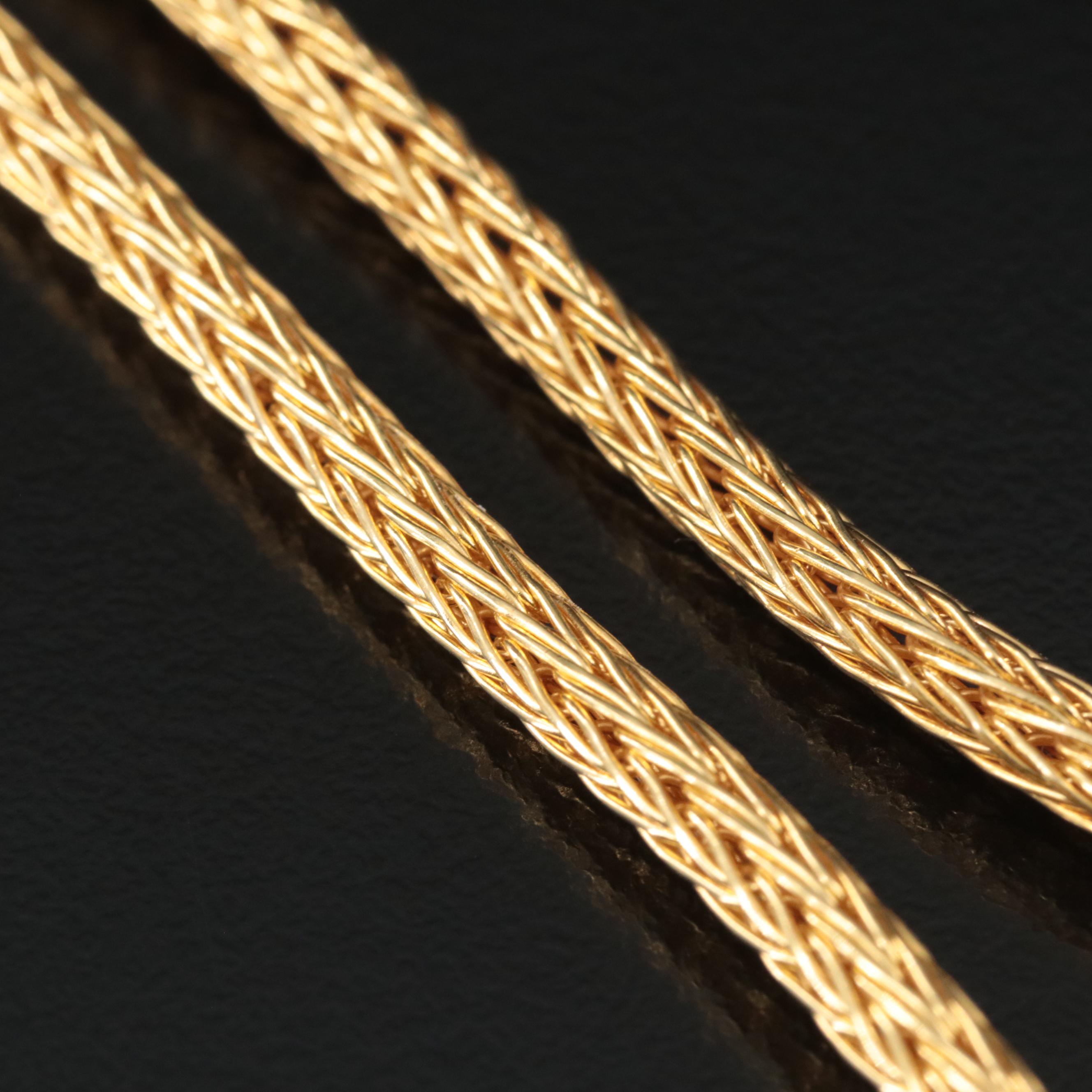 18K Woven Chain Necklace