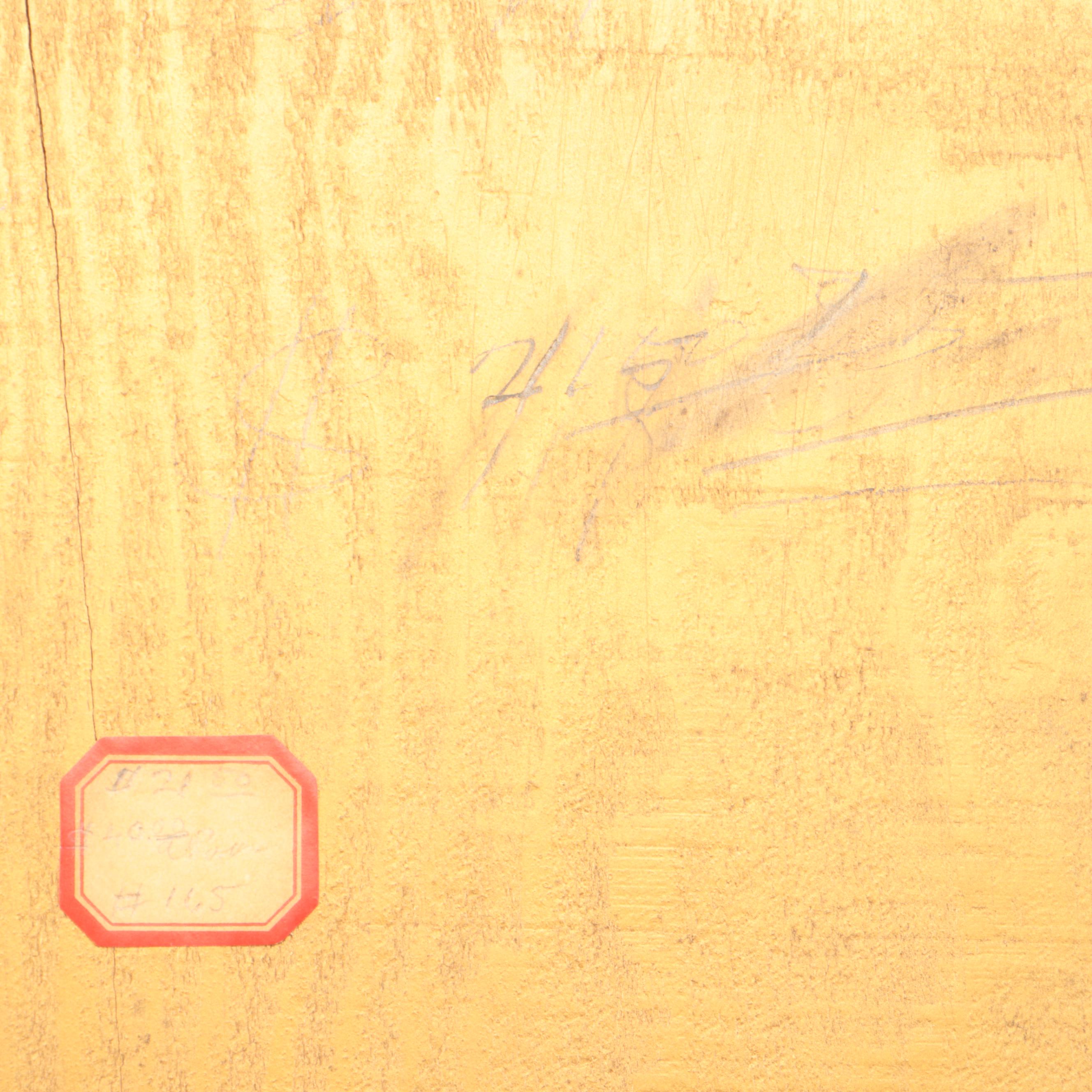 Baroque Style Giltwood Wall Mirror with Attached Candle Sconce