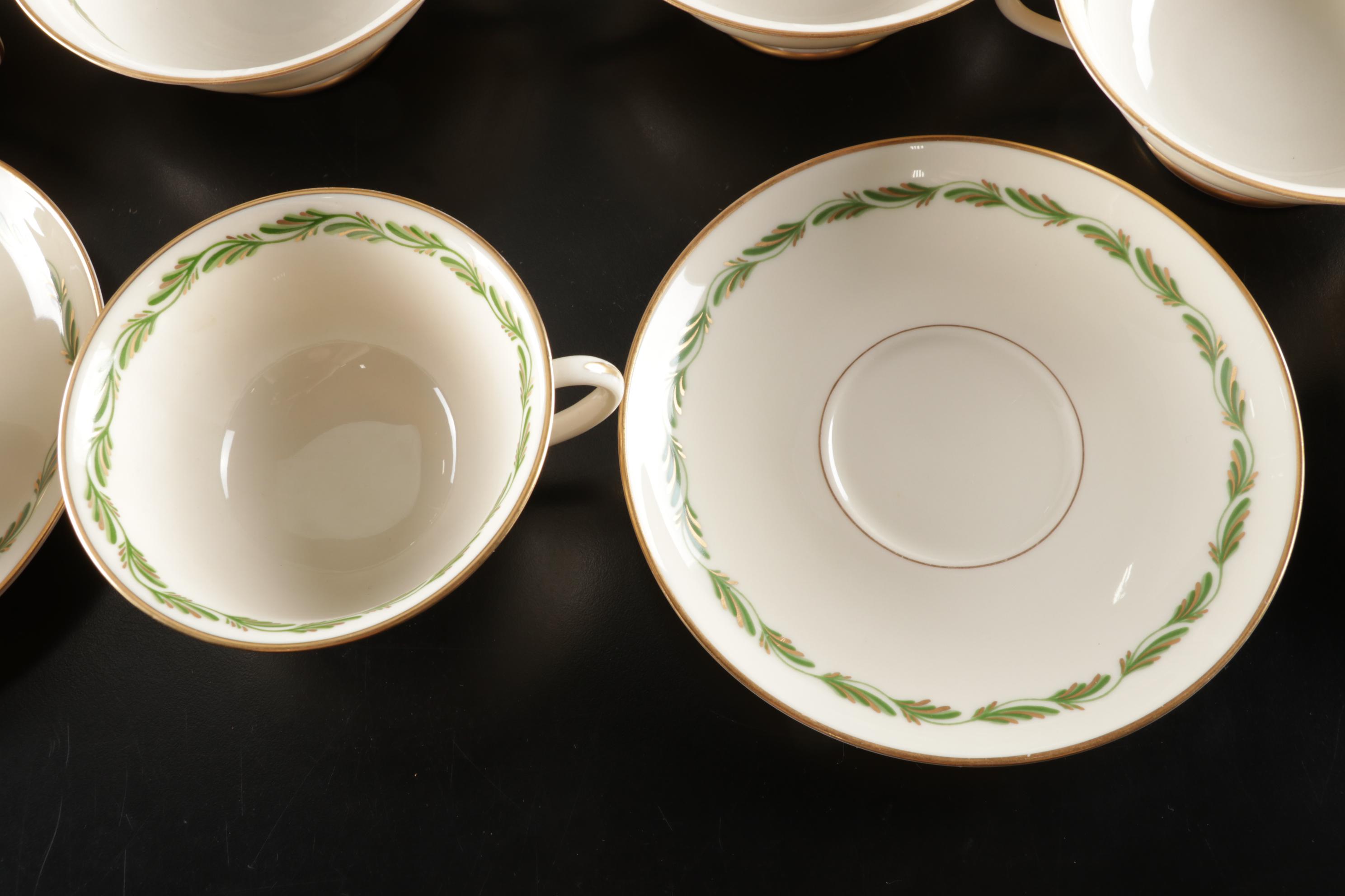 Franciscan "Arcadia Green" Dinnerware With Multiple Serving Pieces, 1942-1962