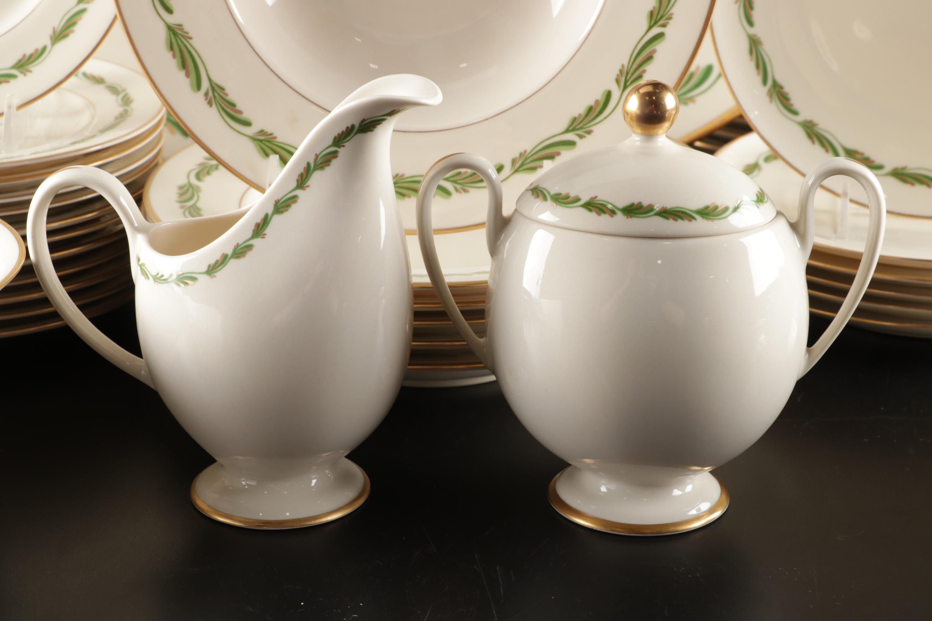 Franciscan "Arcadia Green" Dinnerware With Multiple Serving Pieces, 1942-1962