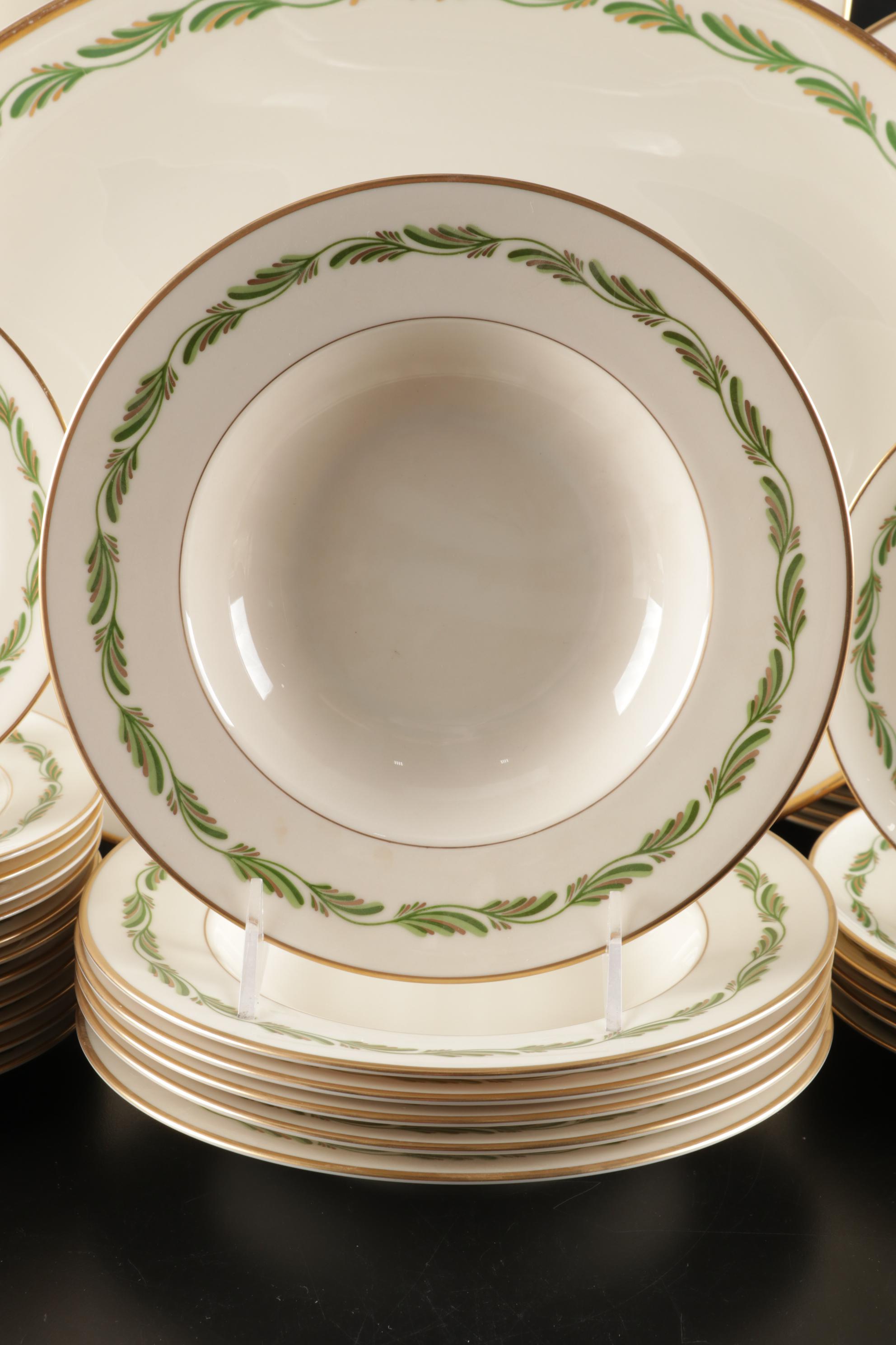Franciscan "Arcadia Green" Dinnerware With Multiple Serving Pieces, 1942-1962