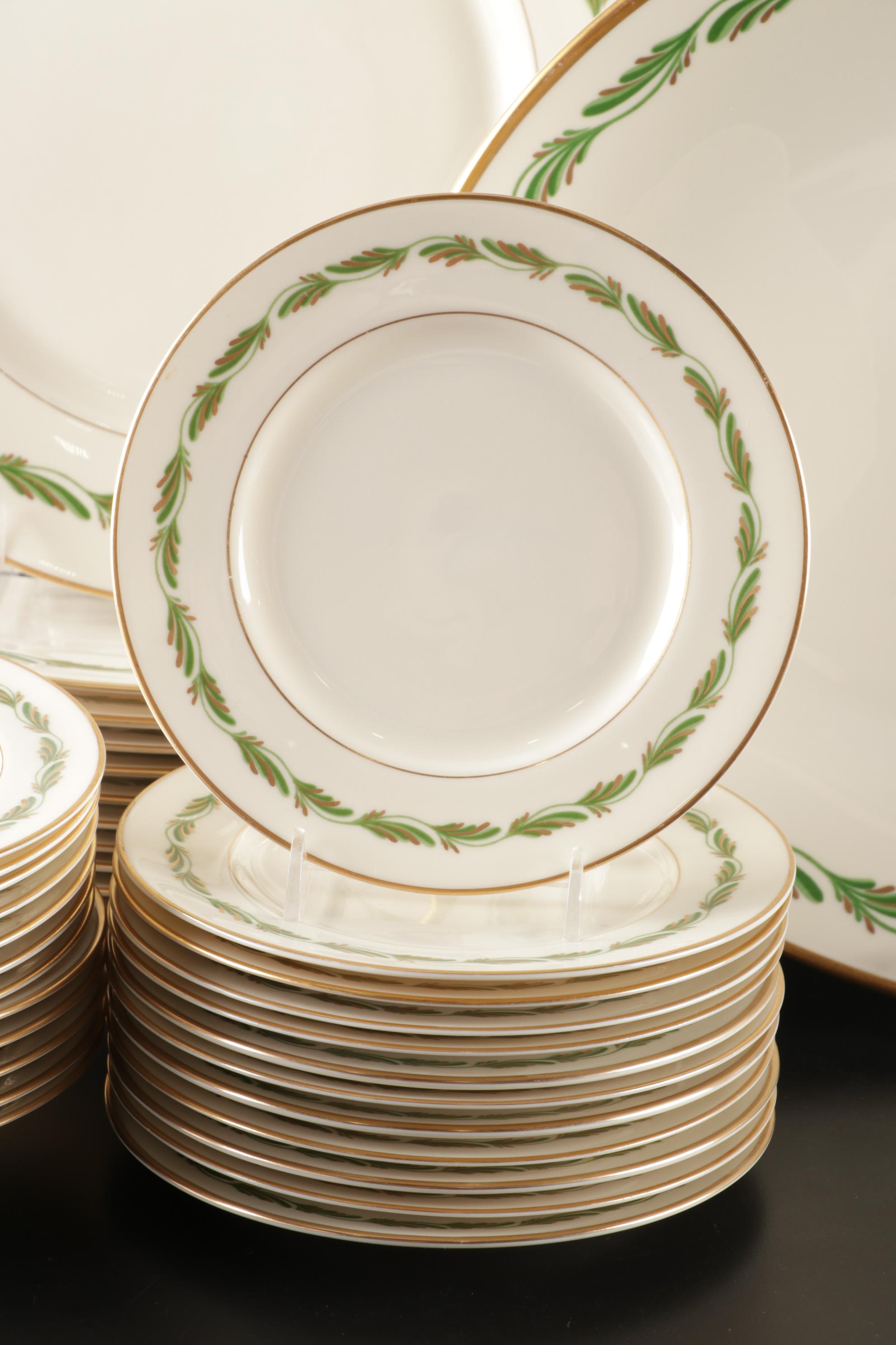 Franciscan "Arcadia Green" Dinnerware With Multiple Serving Pieces, 1942-1962