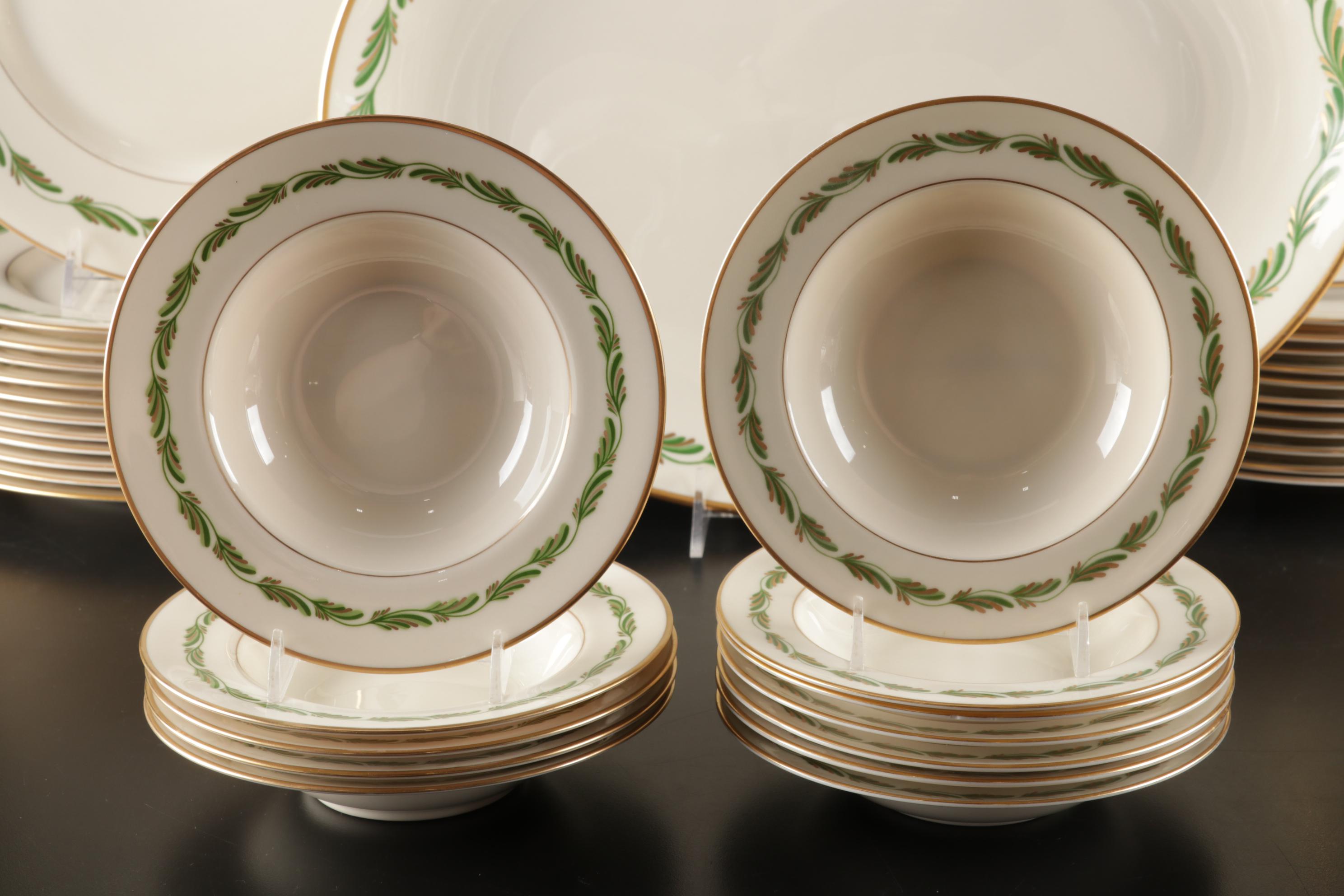 Franciscan "Arcadia Green" Dinnerware With Multiple Serving Pieces, 1942-1962