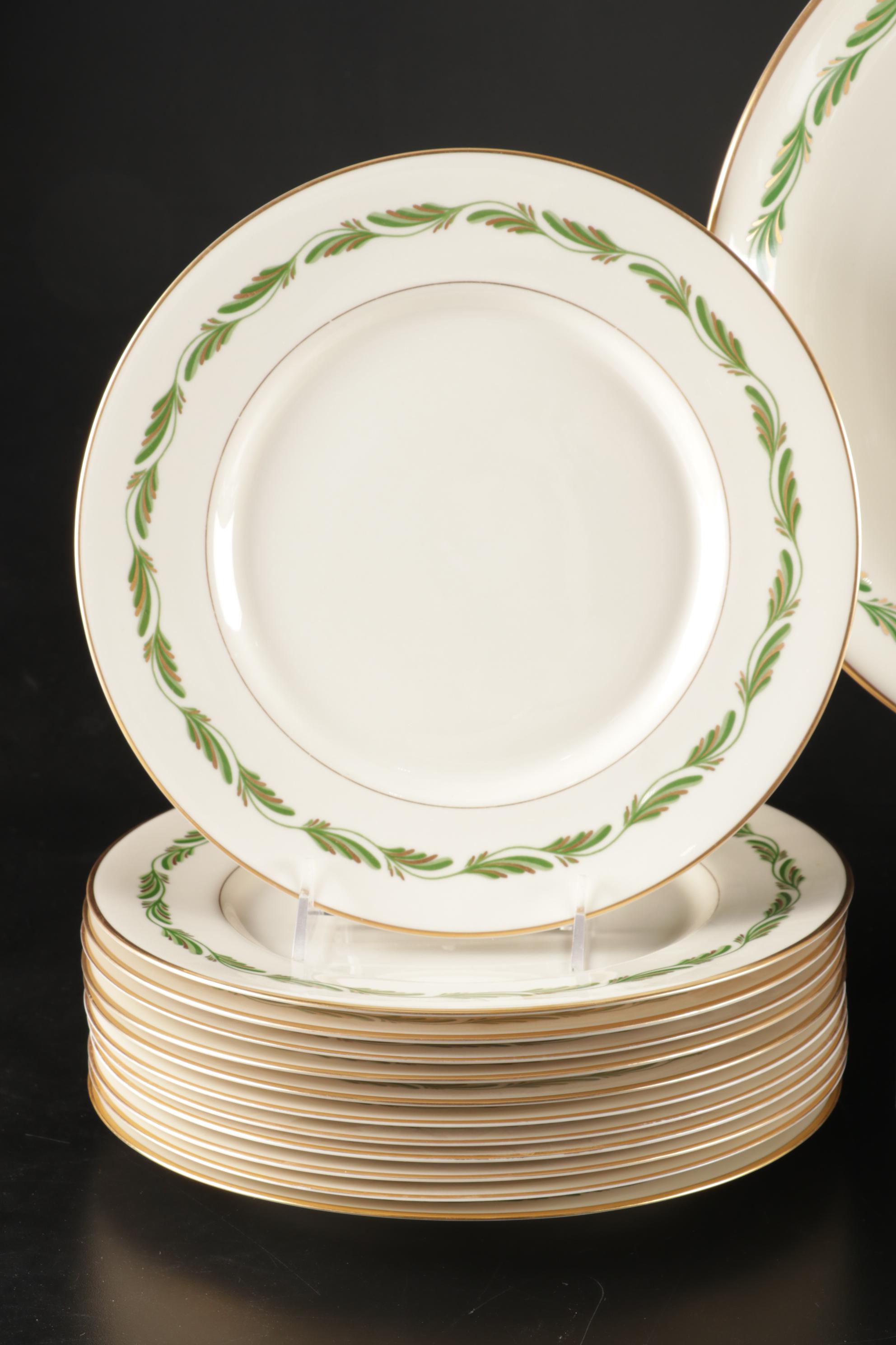 Franciscan "Arcadia Green" Dinnerware With Multiple Serving Pieces, 1942-1962