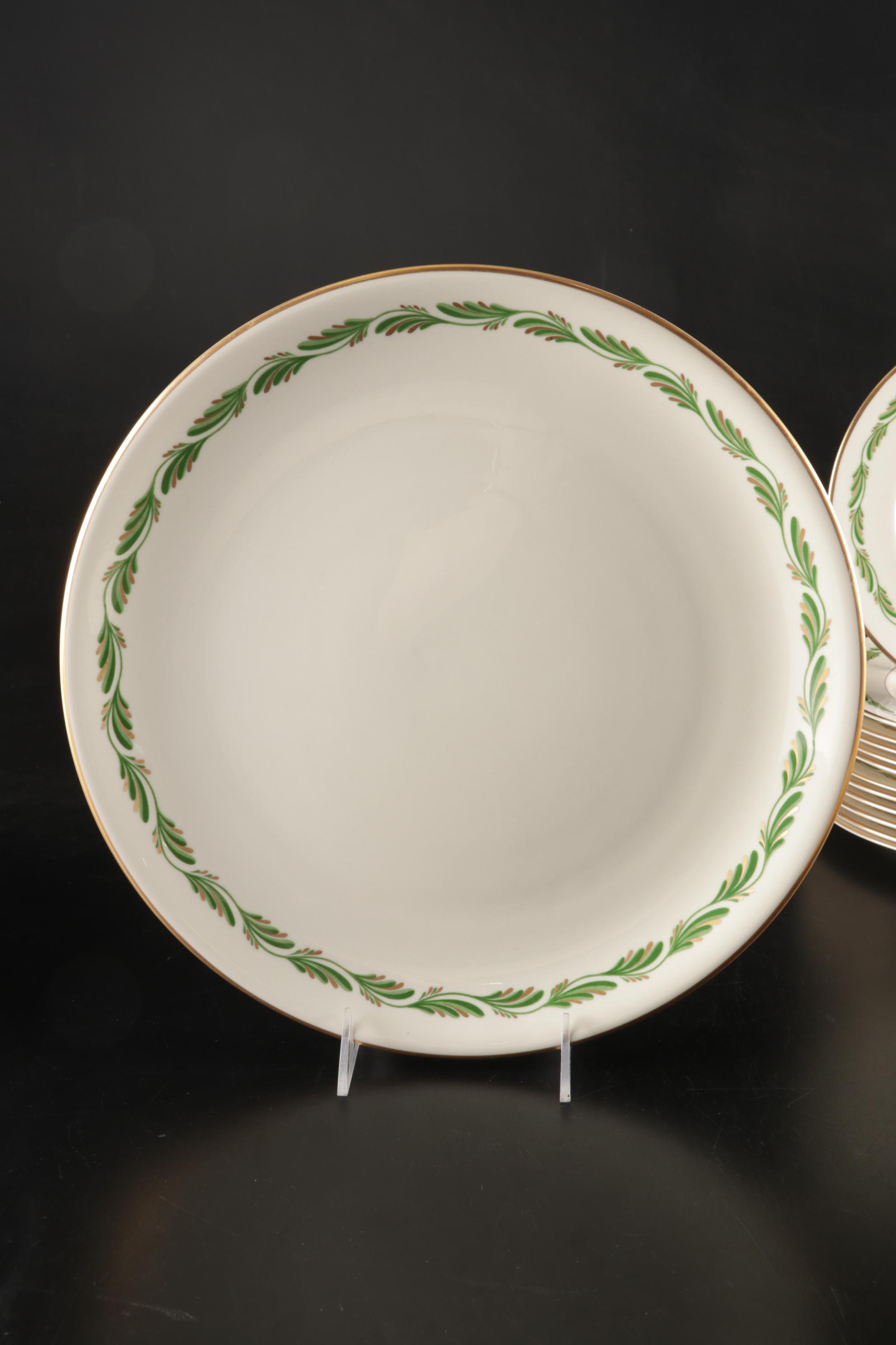 Franciscan "Arcadia Green" Dinnerware With Multiple Serving Pieces, 1942-1962