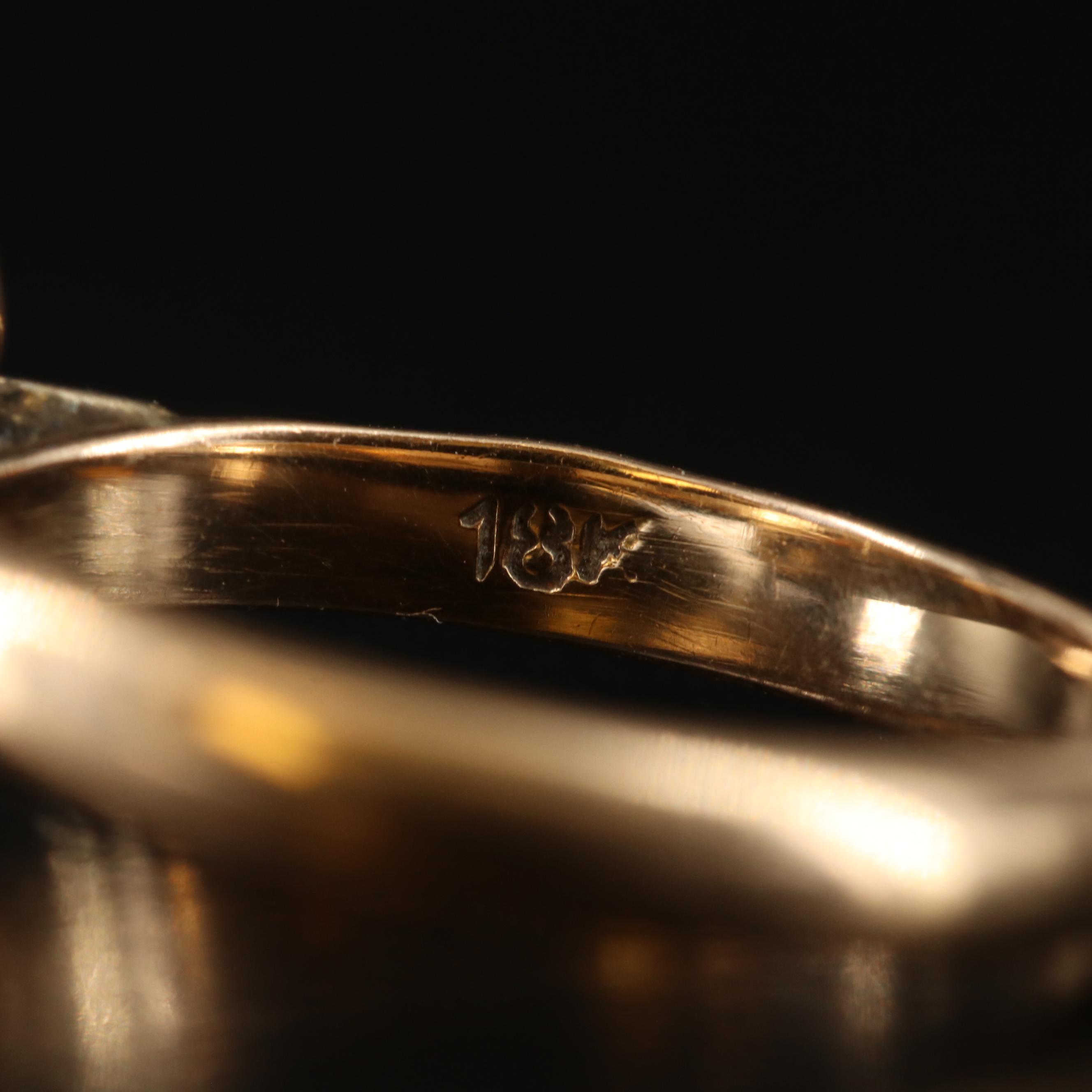 18K Pearl and White Spinel Ring