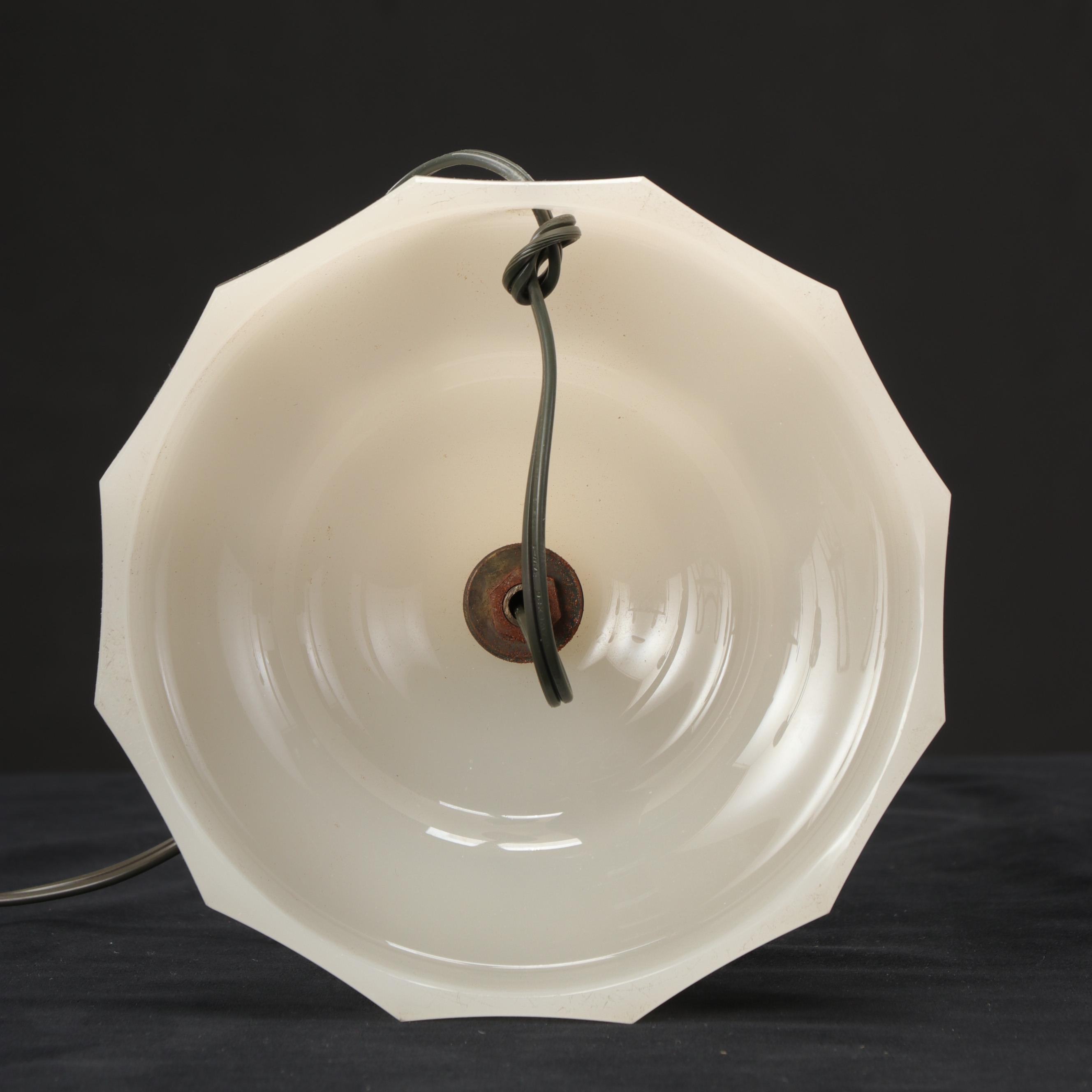 James Hinks & Son No. 2 Oil Buffet Lamp With Opaline Base, Adapted Mid-20th C