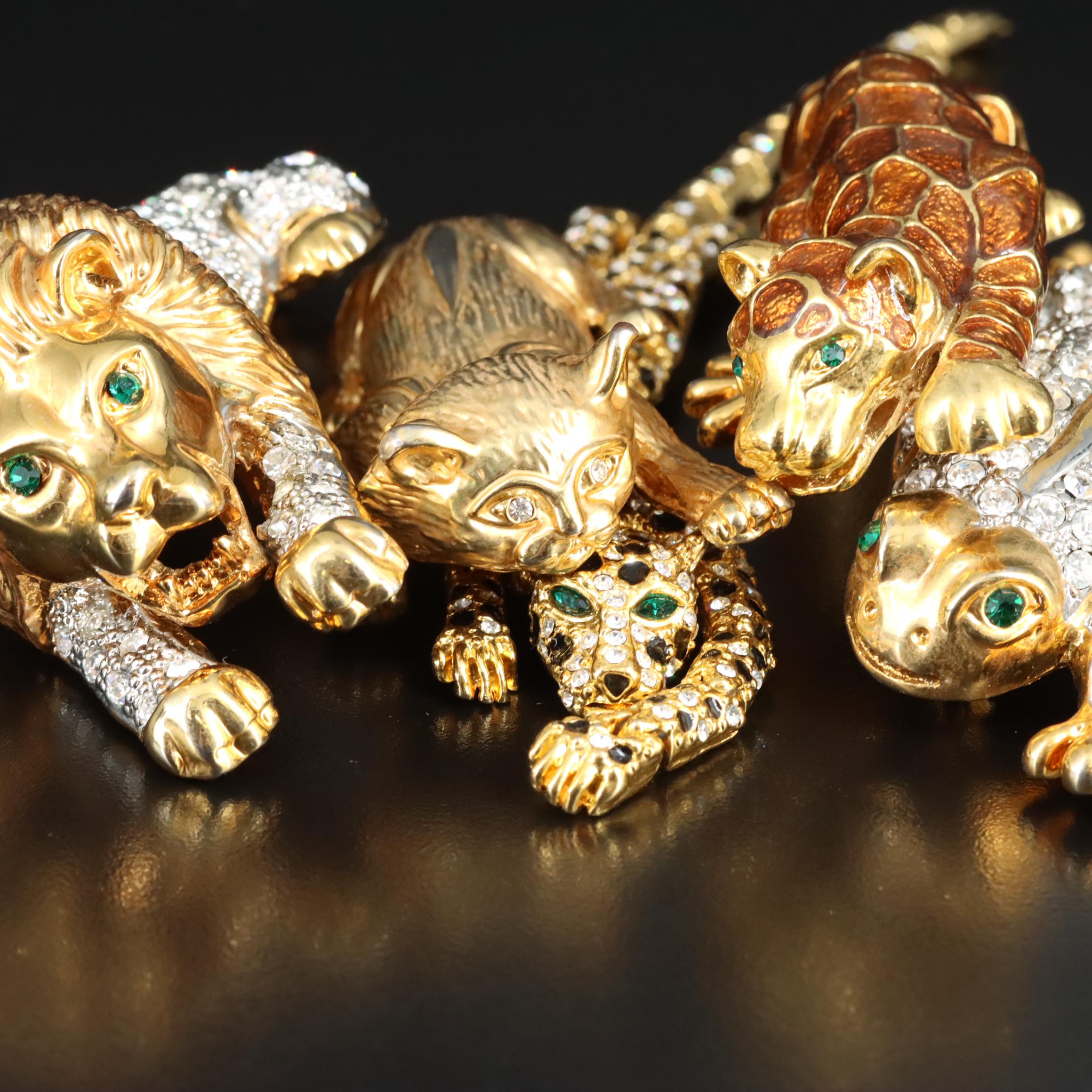 Rhinestone Animals Featured in Jewelry Collection