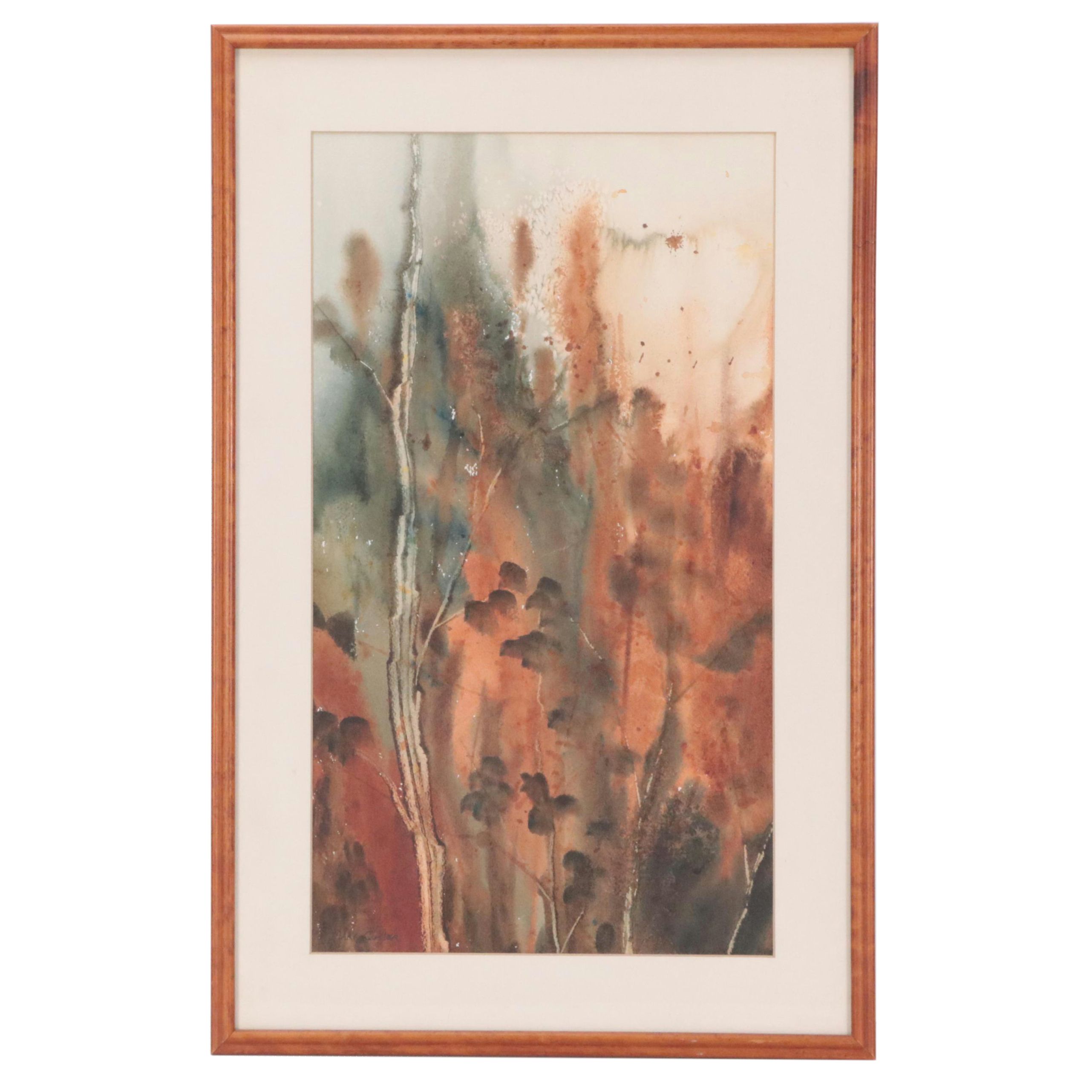 Mary Custer Woodland Watercolor Painting
