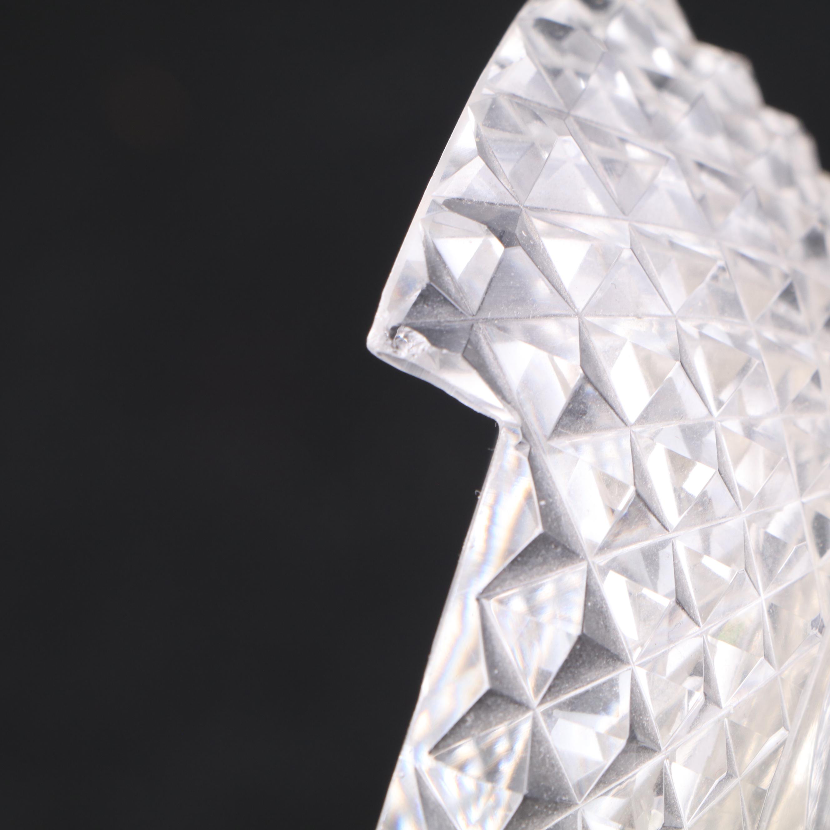 Irish Cut Glass Bonbonnière with Other Bottles and Lidded Bowl. 19th Century